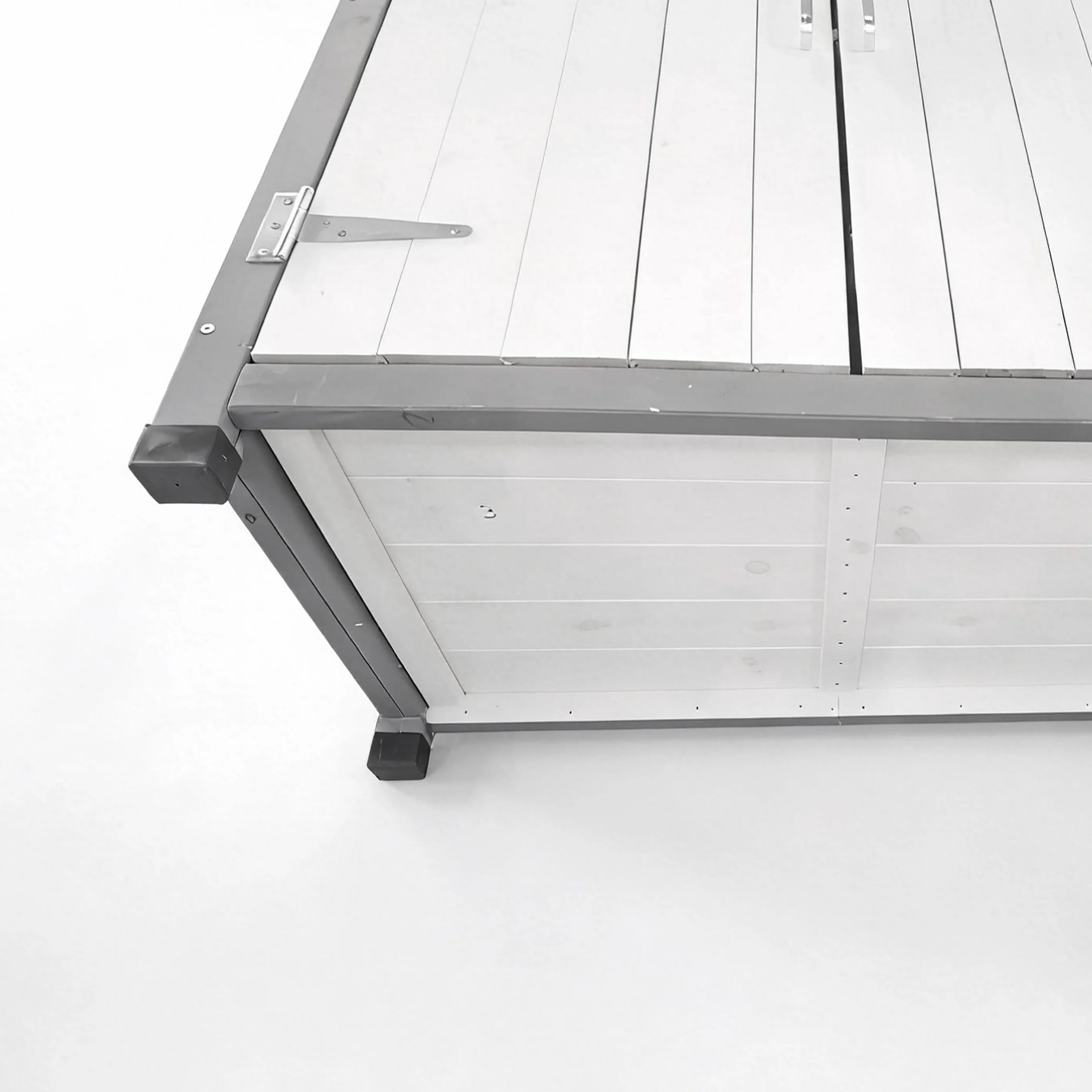 Relaxdays Table de rempotage en Bois Plateau galvanisé 90x75x40 cm