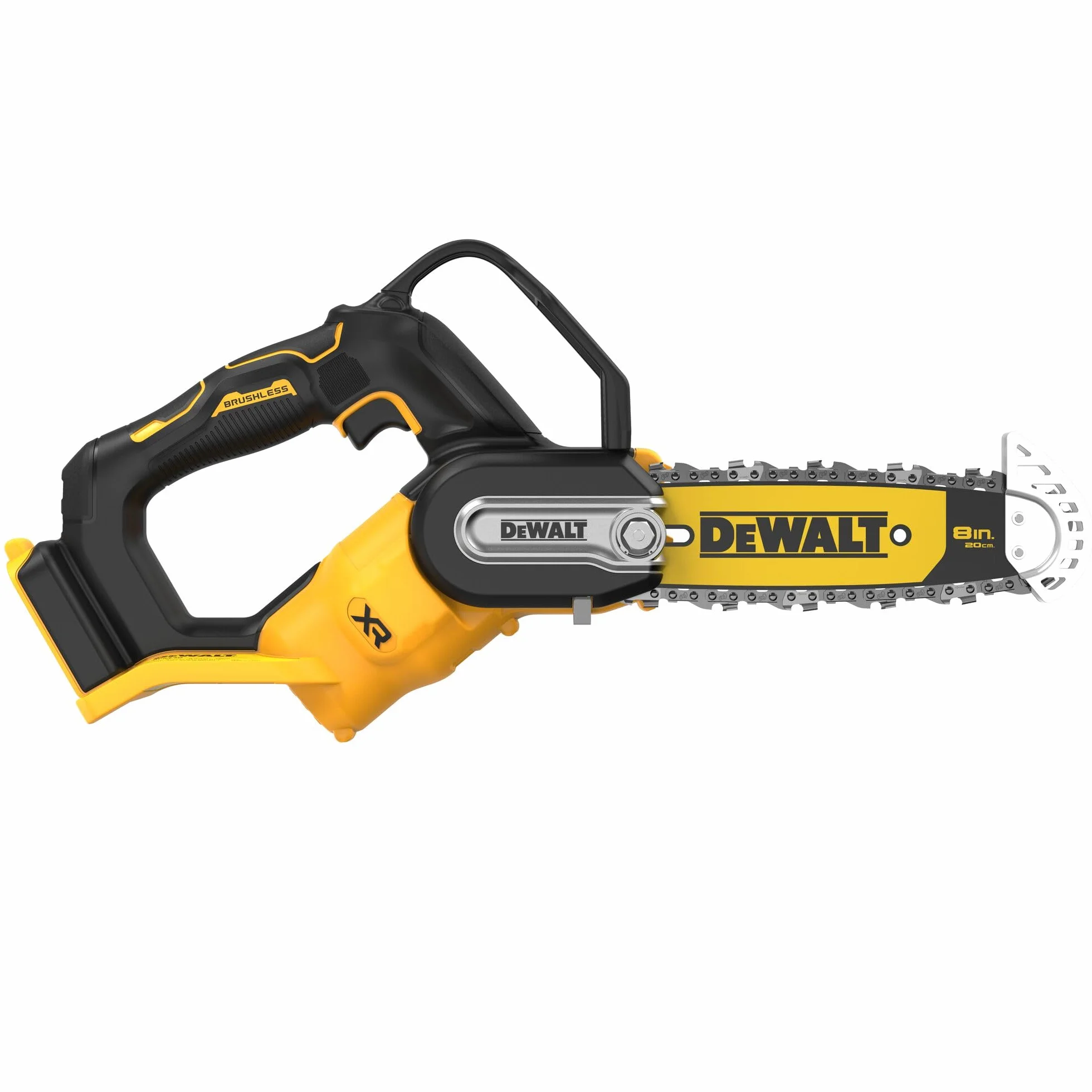 DEWALT- Tronçonneuse élagueuse XR 18V 20cm, Outil seul, DCMPS520N-XJ