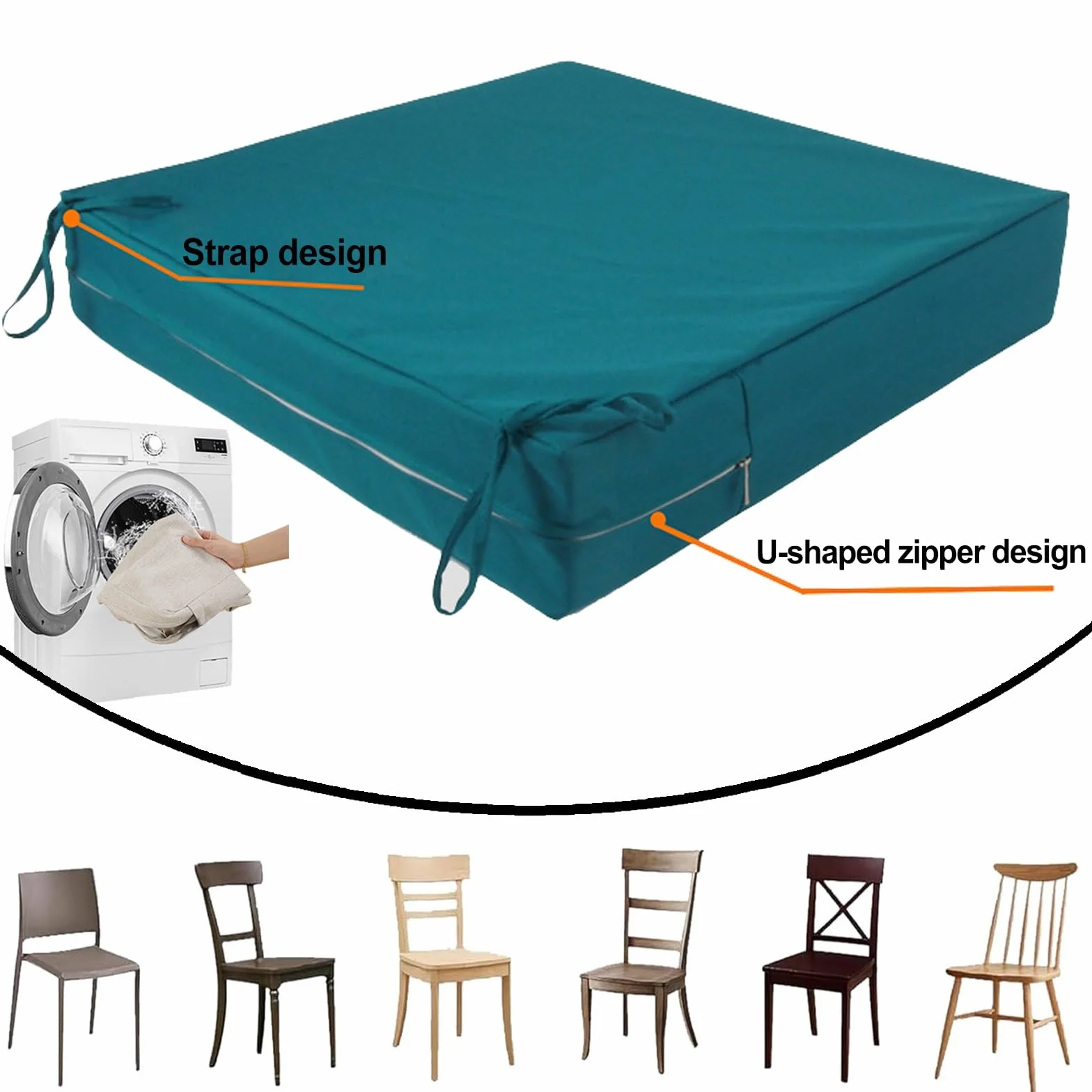 uyeoco Housse de Coussin Exterieur 60x60/45x45/50x50cm Impermeable Jardin Canapés