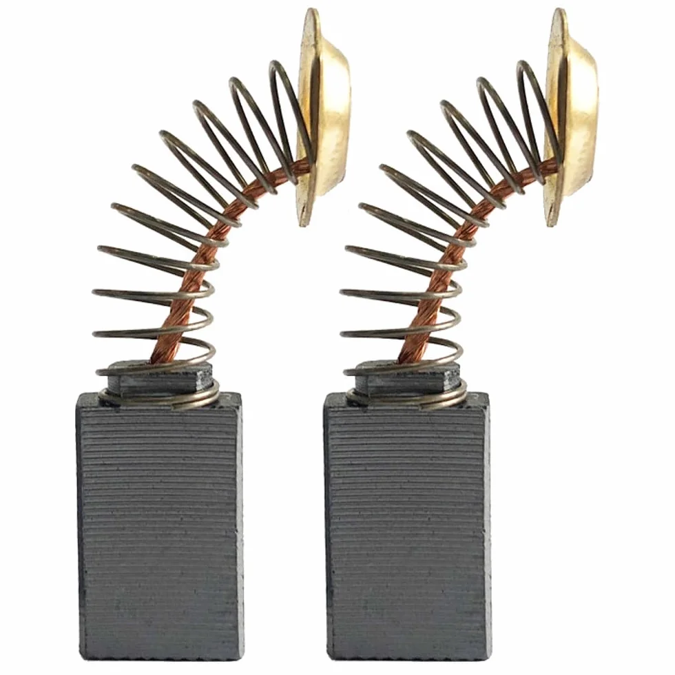 Lot de 2 balais de charbon moteur 5 x 11 x 17/19 mm pour ponceuse à bande Makita 9403 9404 9902 9903 9920 9403J 9500D 9921 scie circulaire 5017RKB 5603R 5604R 5703R