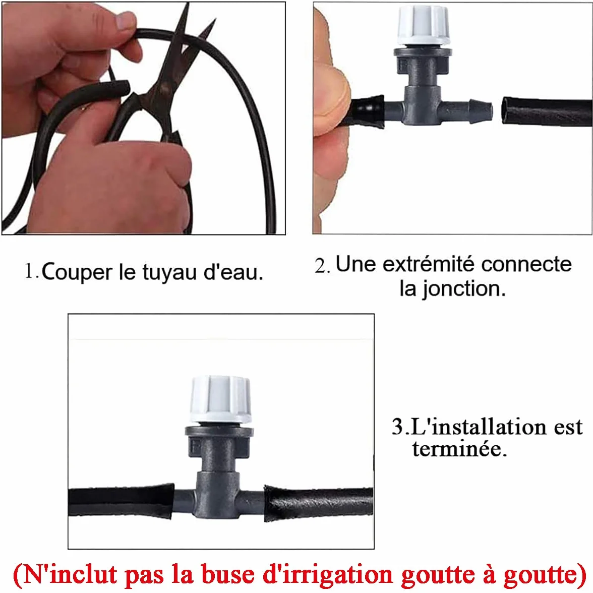 Tuyau arrosage automatique 30M 4/7mm Système Irrigation Jardin micro goutte à goutte
