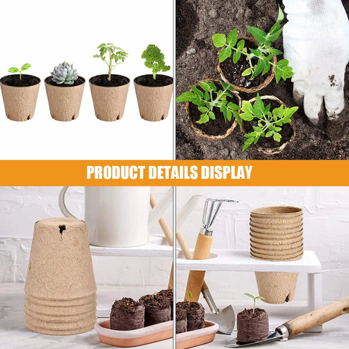 BESPORTBLE 20 pièces Pots De Germination pour Plantes Godets De Jardinage avec Drainage