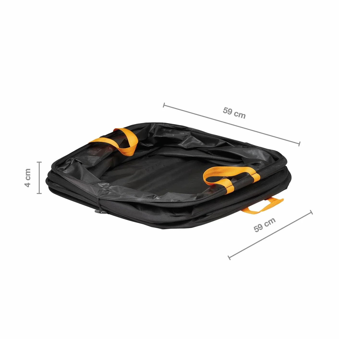 Fiskars Grand Sac à végétaux pop-up 219 l, 70 cm, Noir/Orange