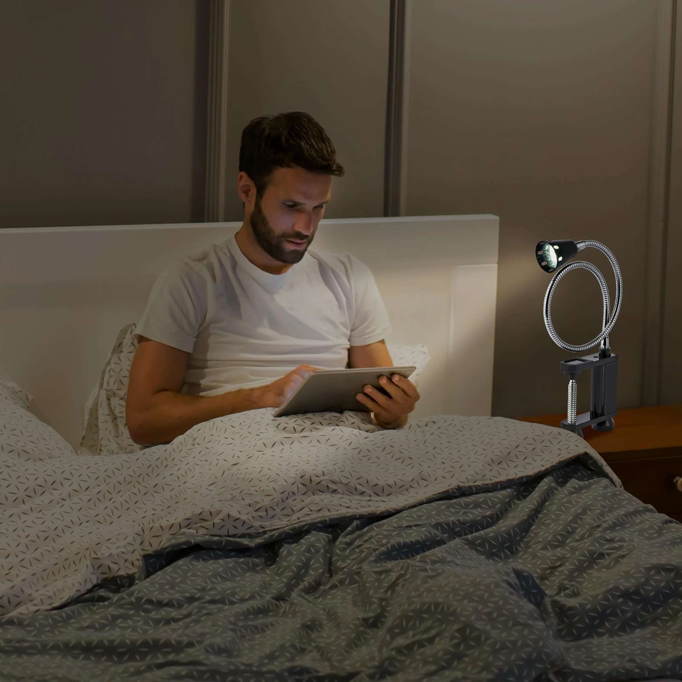 Lampe de barbecue LED magnétique flexible col de cygne 360° résistant intempéries