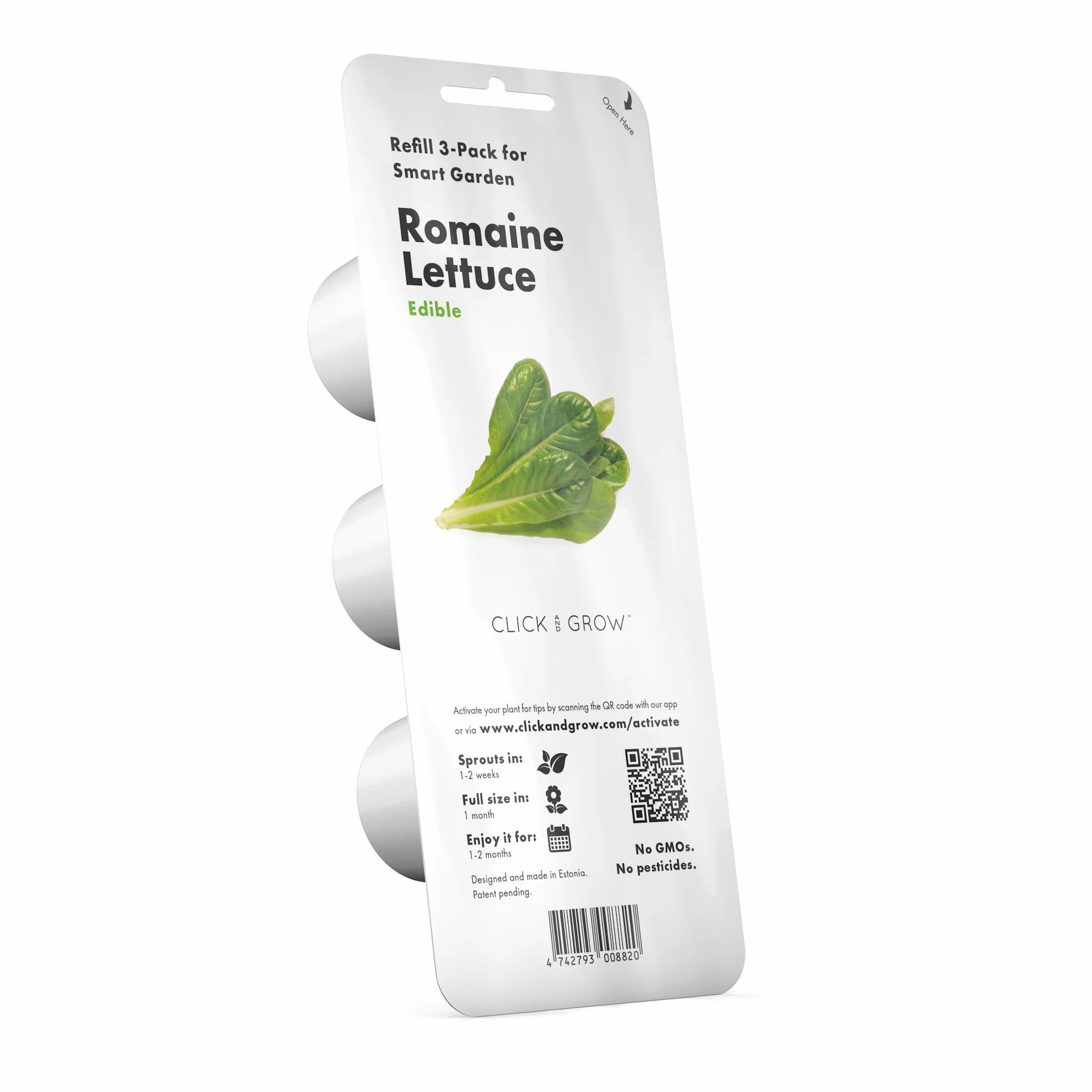 Click and Grow Smart Garden Lot de 3 gousses de laitue romaine