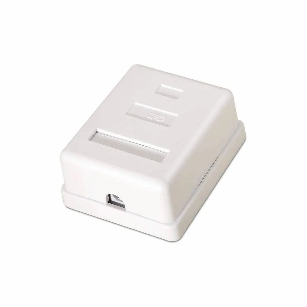 aisens A139 – 0301 – ROSETA de superficie RJ45, Blanc