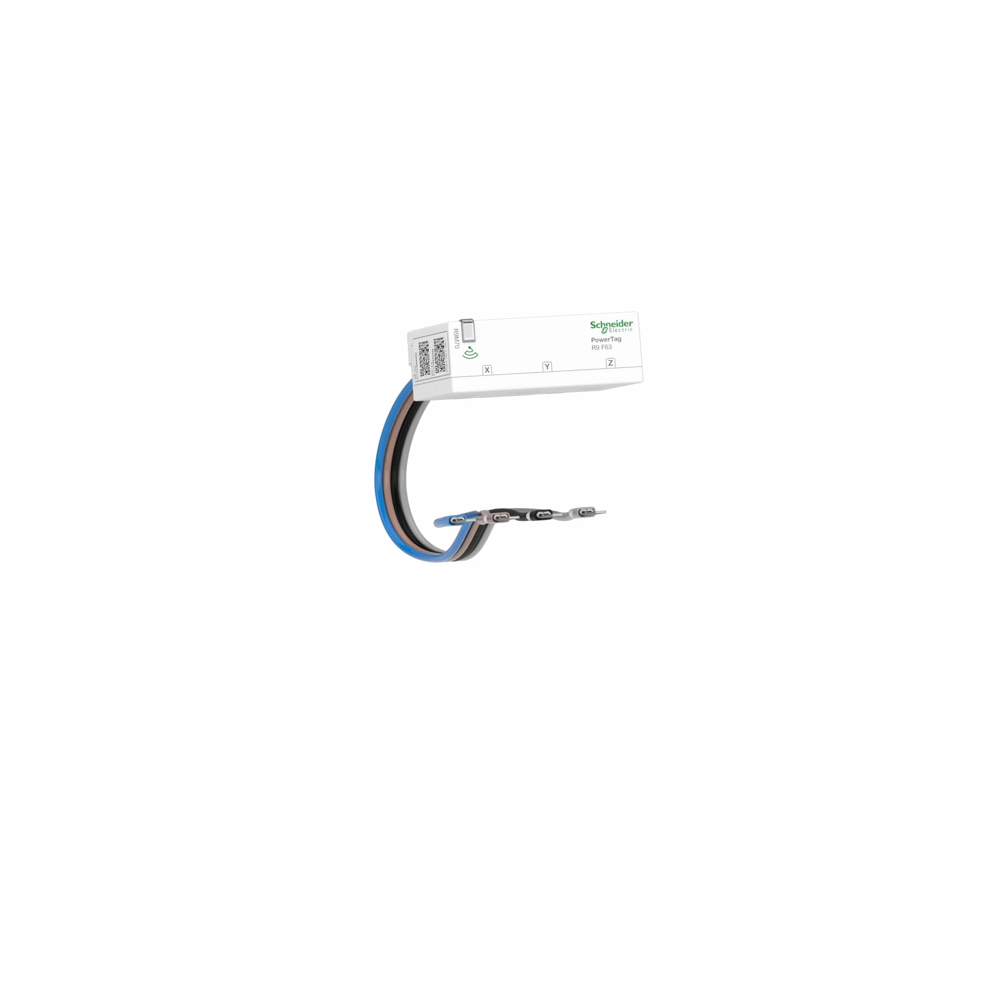 Schneider Electric Câble flexible R9M70 PowerTag Resi9 F63 3P+N, connexion au hub Wiser, disjoncteur - Fabriqué en Allemagne