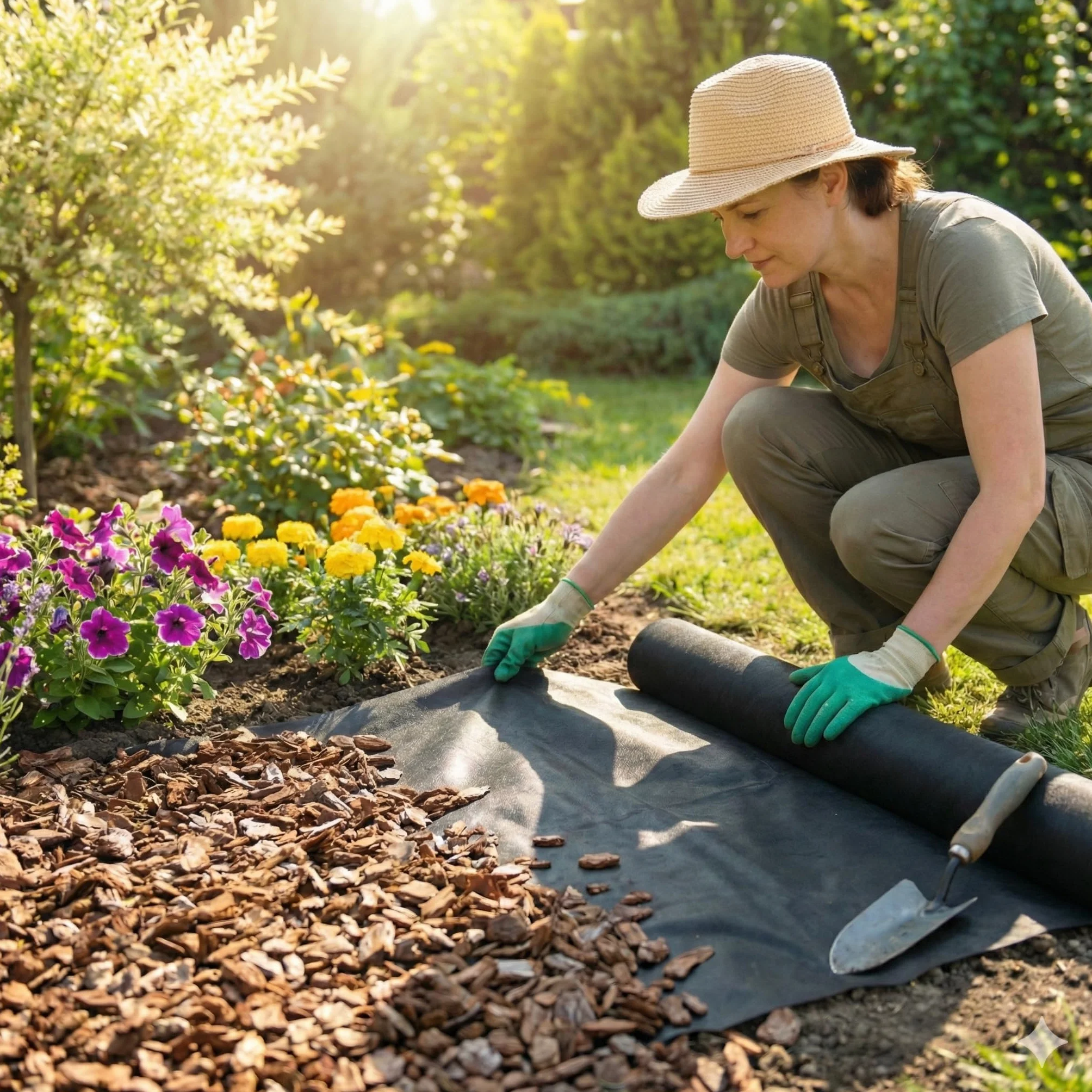 AFS Géotextile 150g/m² 10m x 1m Feutre de Jardin Anti-Mauvaises Herbes Drainage Filtration