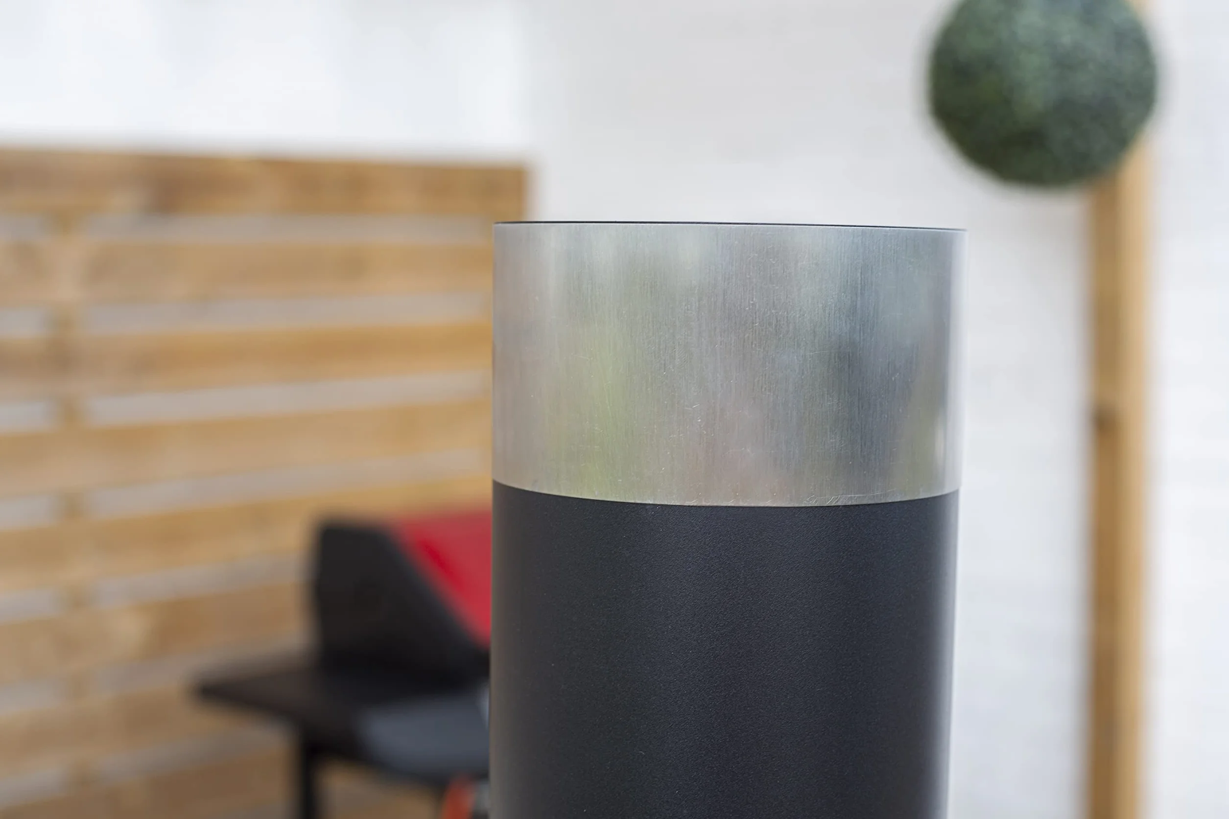 Colorado Cheminée d'extérieur chauffe-terrasse acier Noir Medium 160 cm
