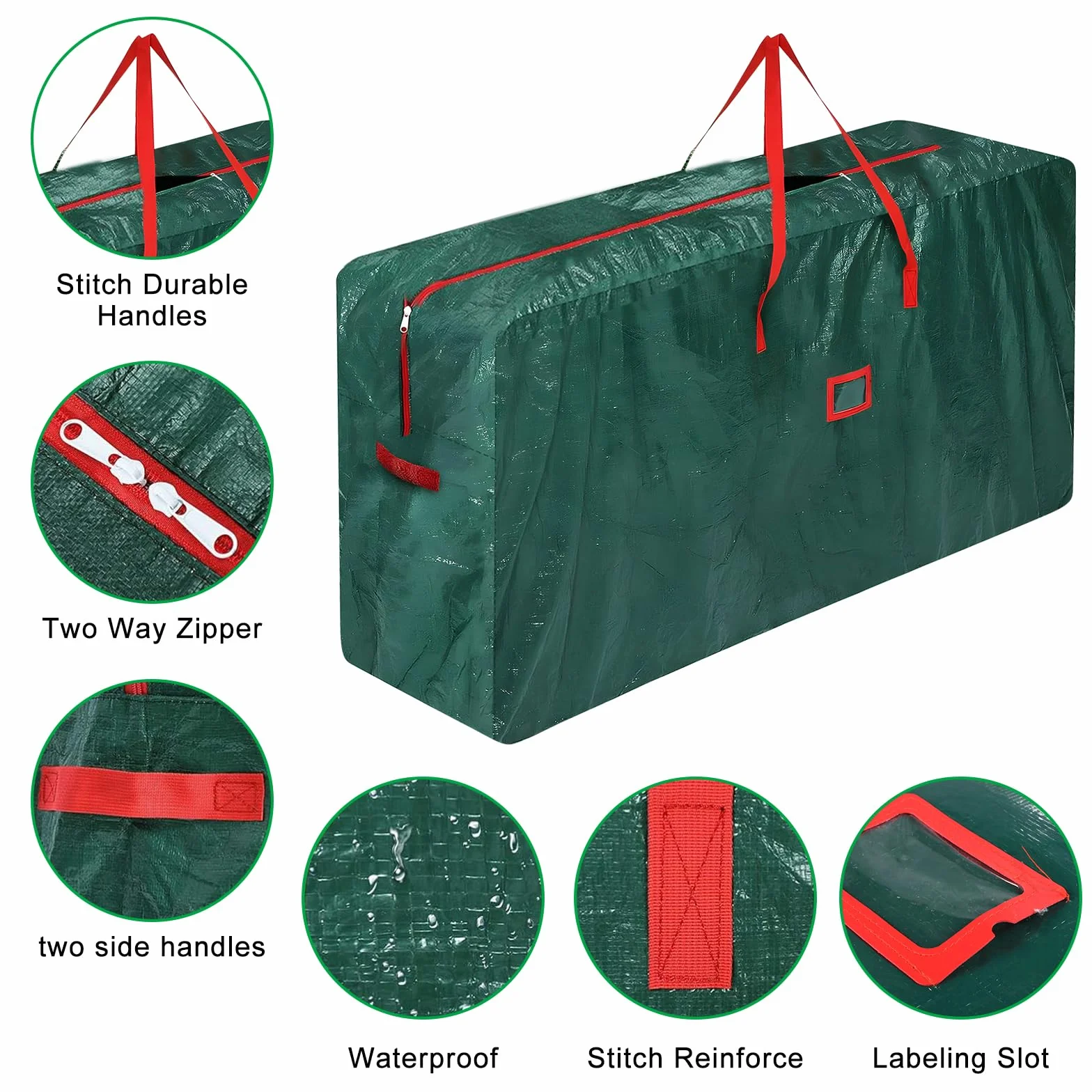 Sac De Rangement Pour Arbres De Noël Housse Oxford Imperméable Anti-UV XXL