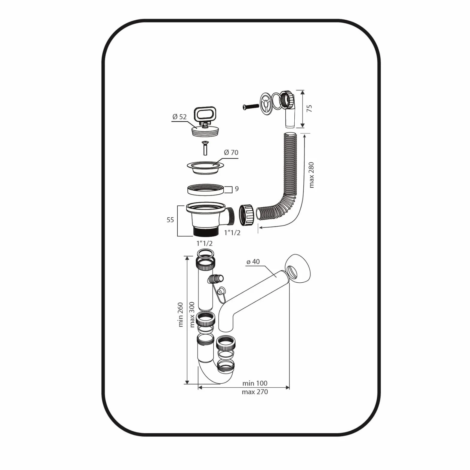 Évier de lavabo extérieur noir jardin garage