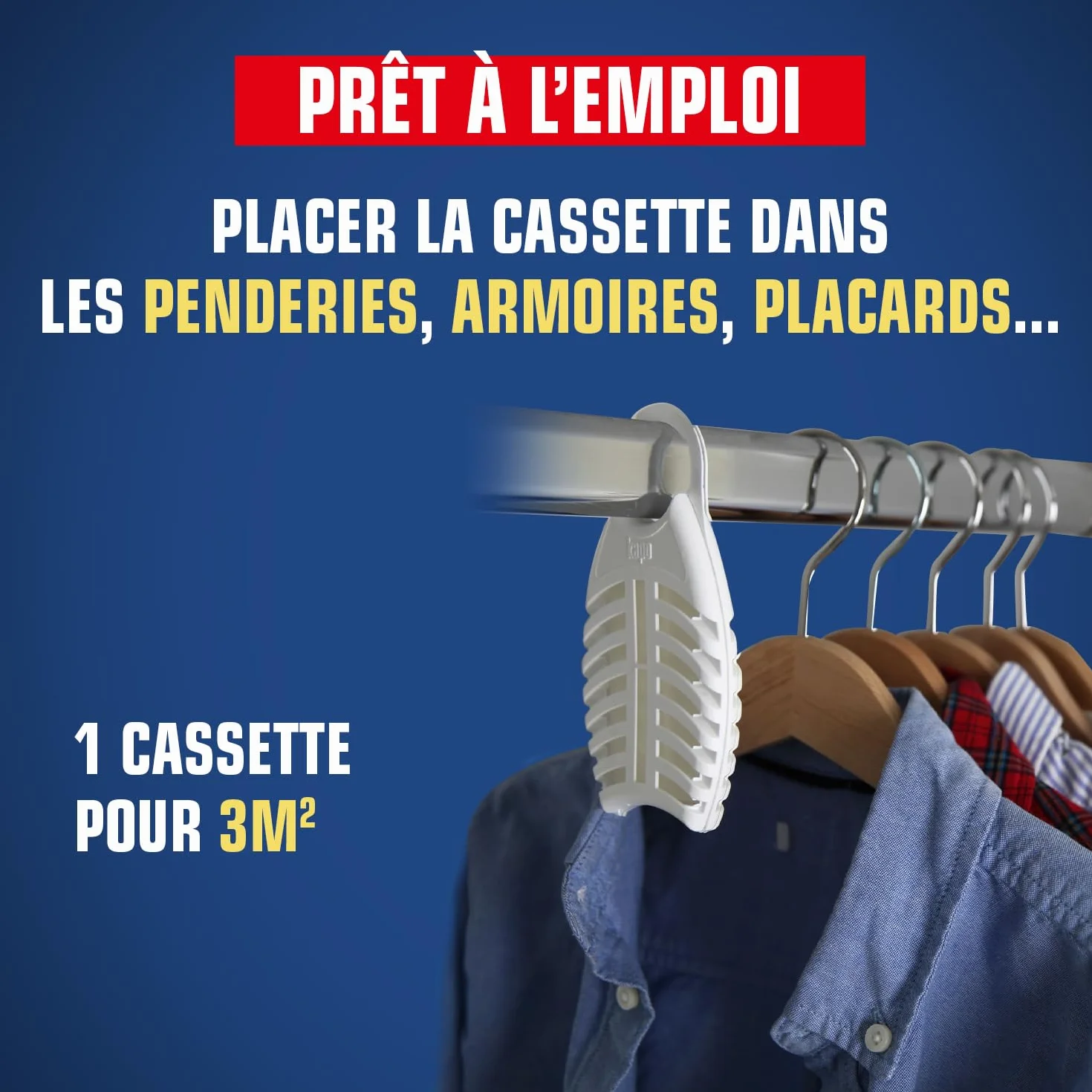 Cassettes Antimites & Larves Action Immédiate 6 Mois Lot de 2 K.PRO