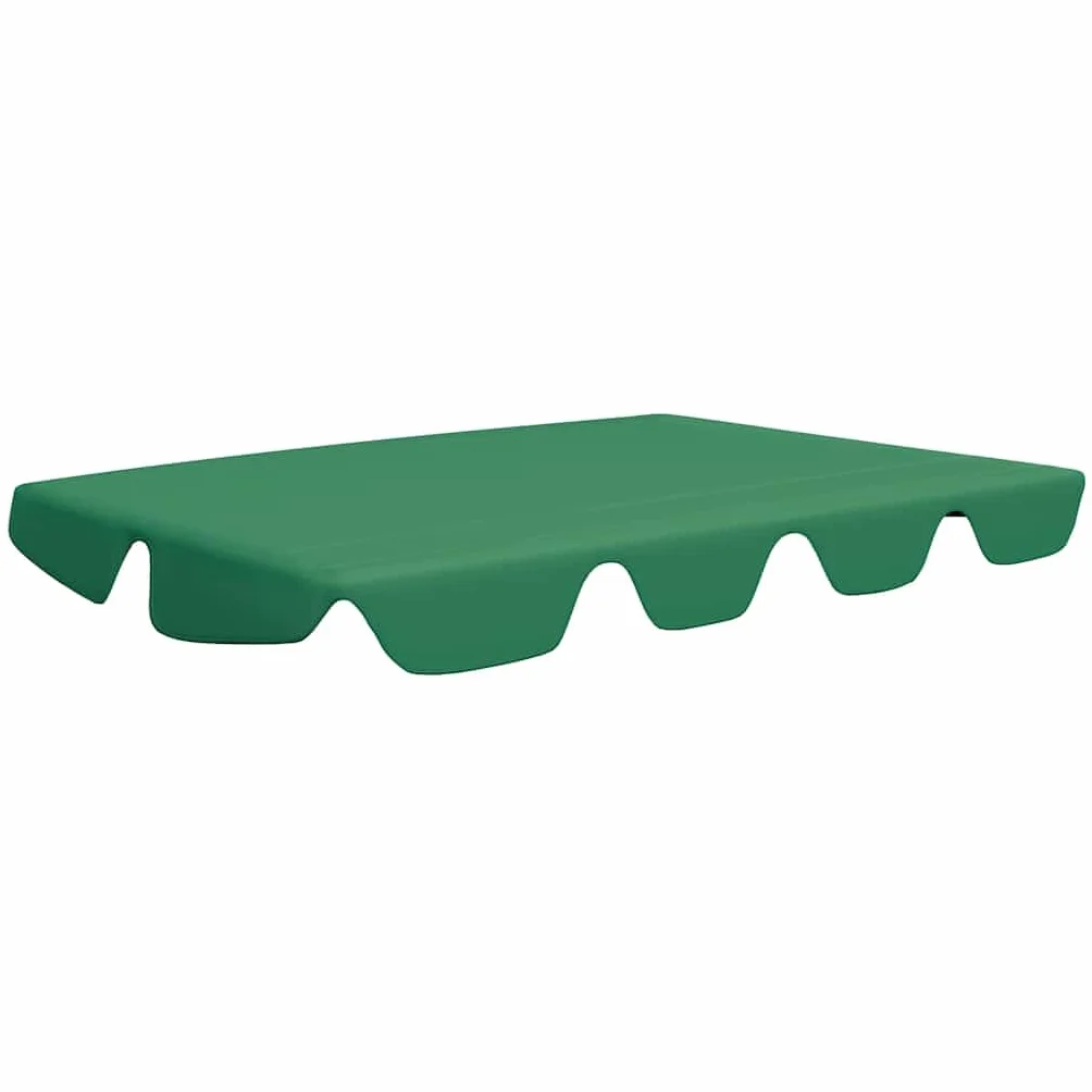 vidaXL Toit de Remplacement pour Balançoire Imperméable Vert 188/168x145/110 cm