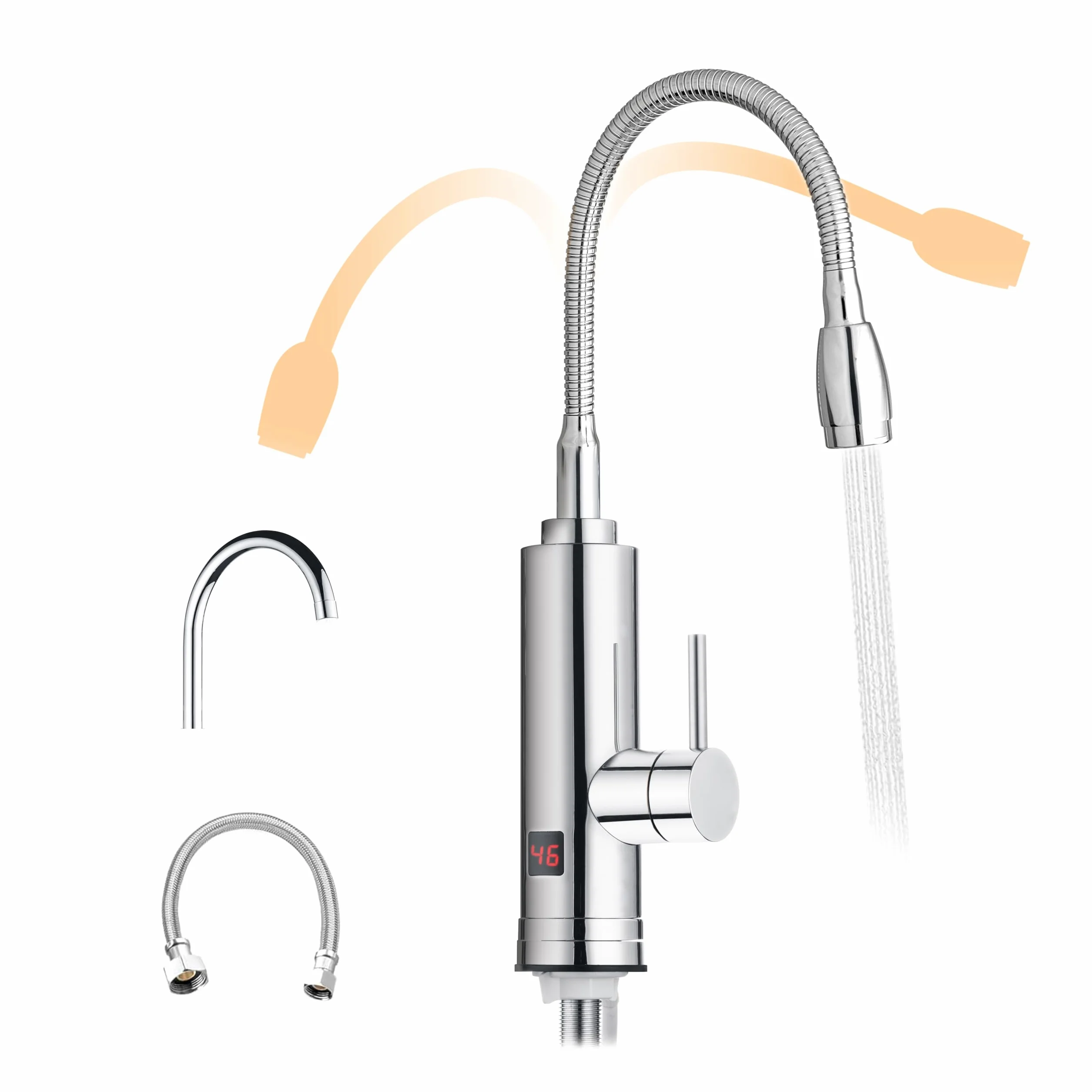 HOGART Robinet Électrique Chauffage Instantané 230 V 2 embouts