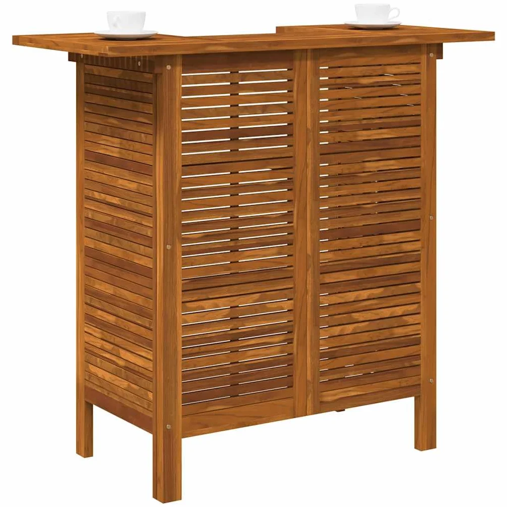 Table de Bar 110 x 50 x 105 cm Bois d'acacia Massif Brun