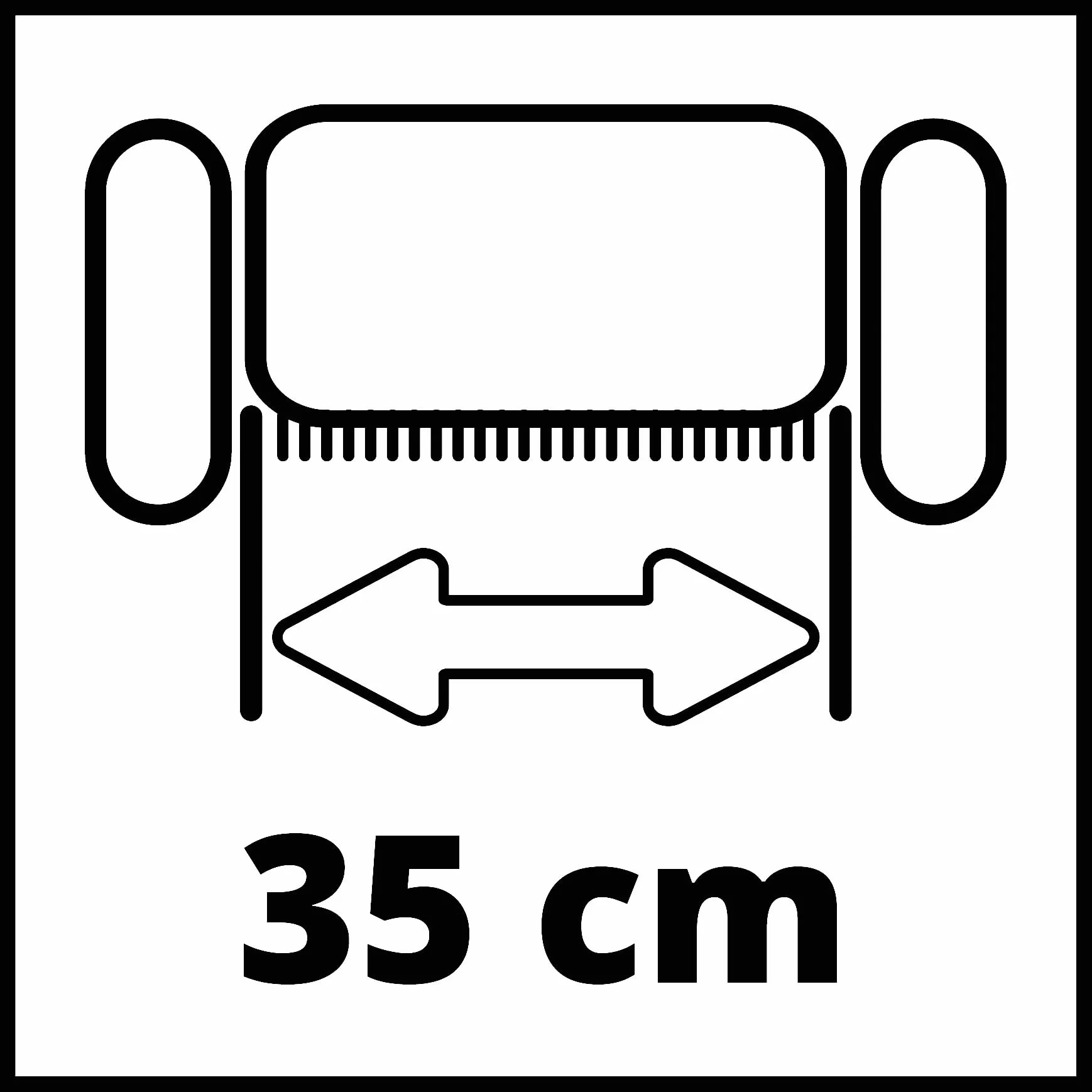 Einhell Rouleau à lames 16 lames acier inox. largeur 35 cm pour scarificateur-aérateur GE-SC 36/35 Li GE-SA 36/35 Li GE-SA 1435/1