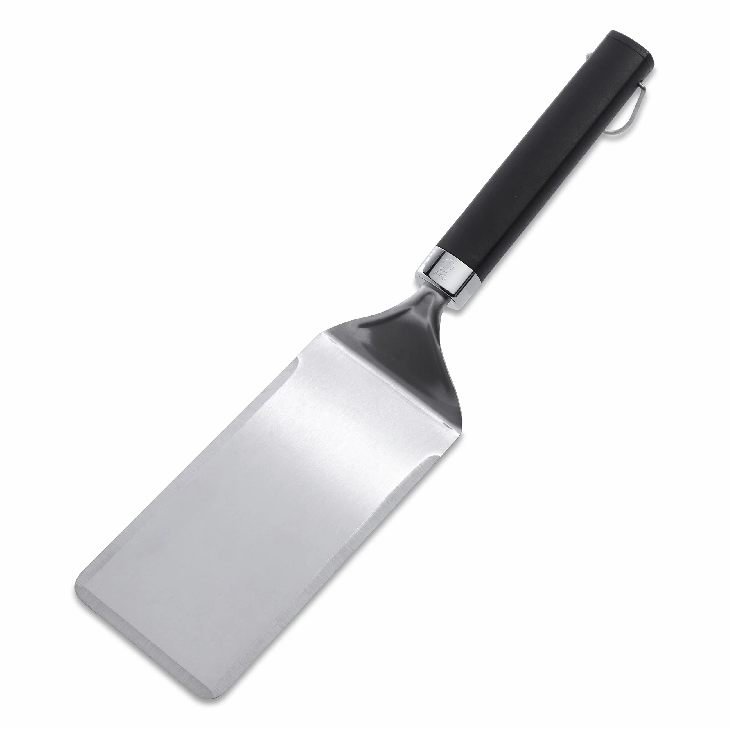 Weber Spatule Plancha Acier Inoxydable 41cm Bord Biseauté Antidérapant Lave-Vaisselle Argent