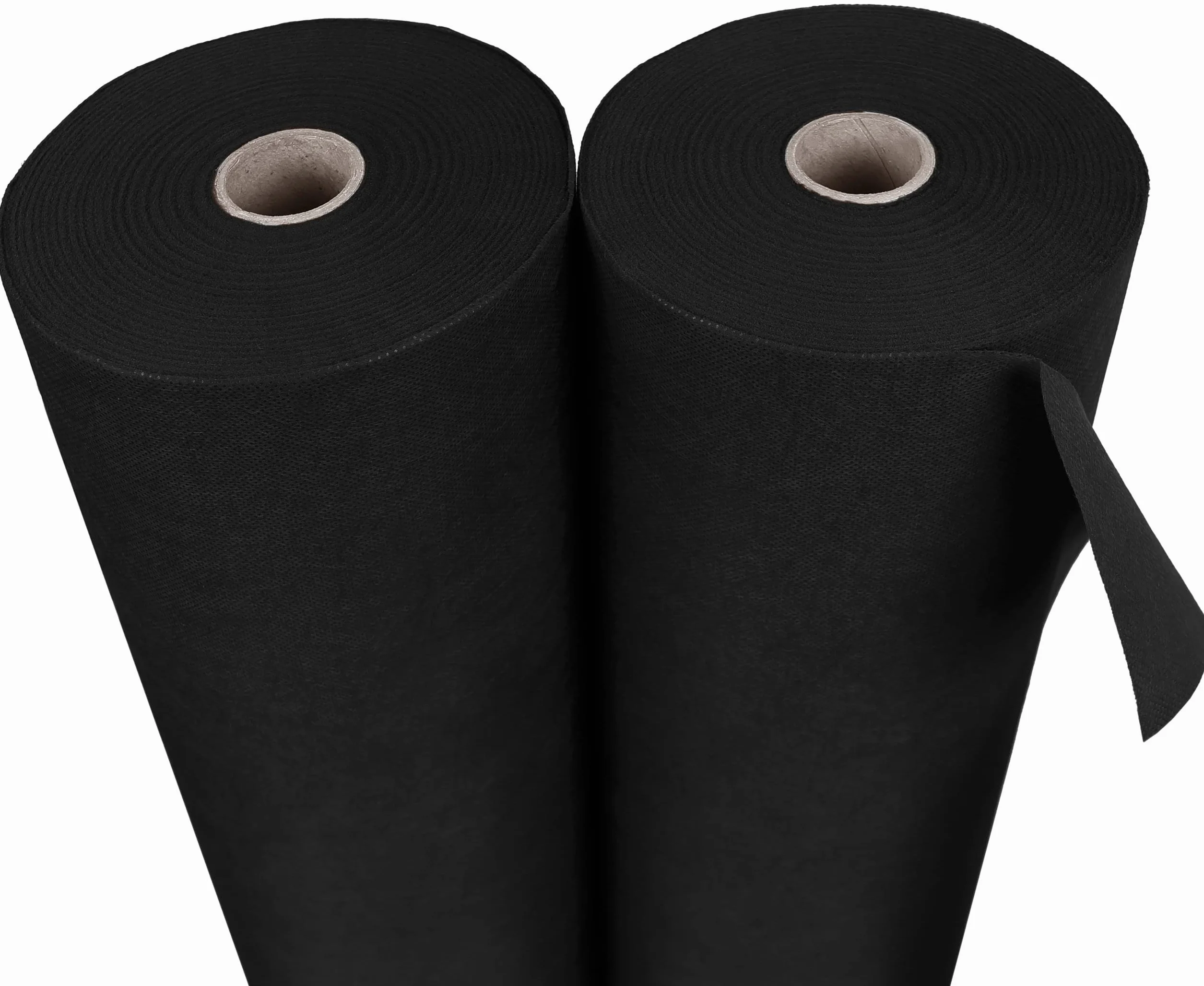 Géotextile Toile Anti-Mauvaises Herbes Non tissé 150g/m2 Noir 1,6m 25m UV