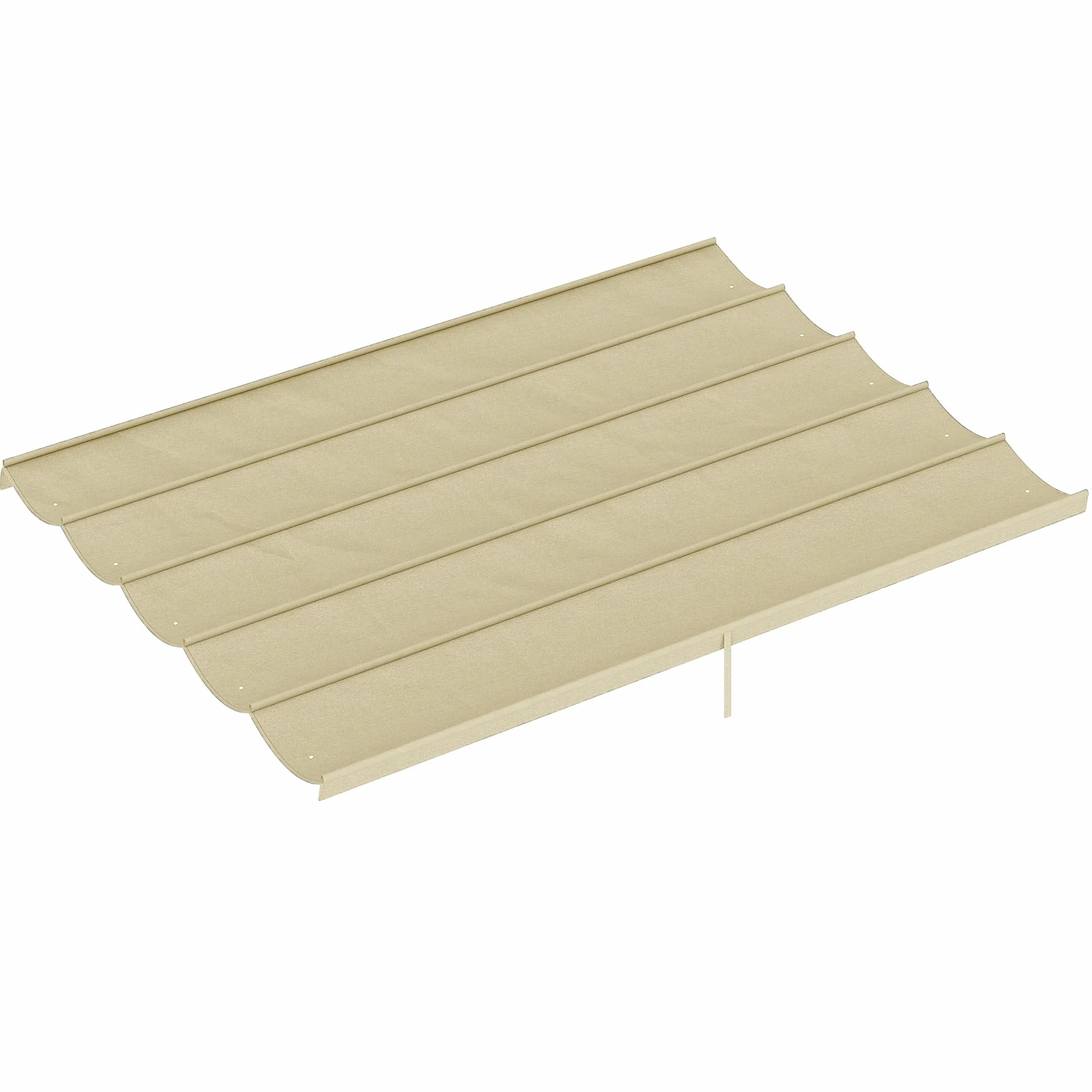 Outsunny Toile de Toit pour Pergola Tonnelle Rétractable 4 x 3 m 350 x 260 cm Beige