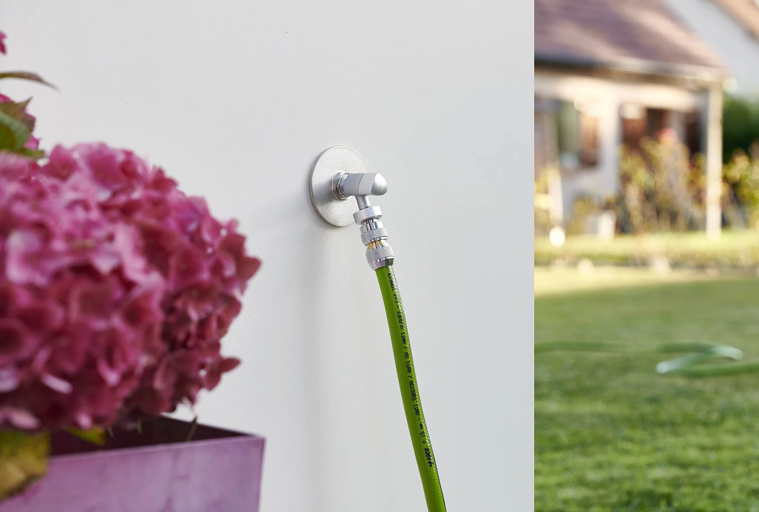Robinet de jardin laiton nickelé AROZ