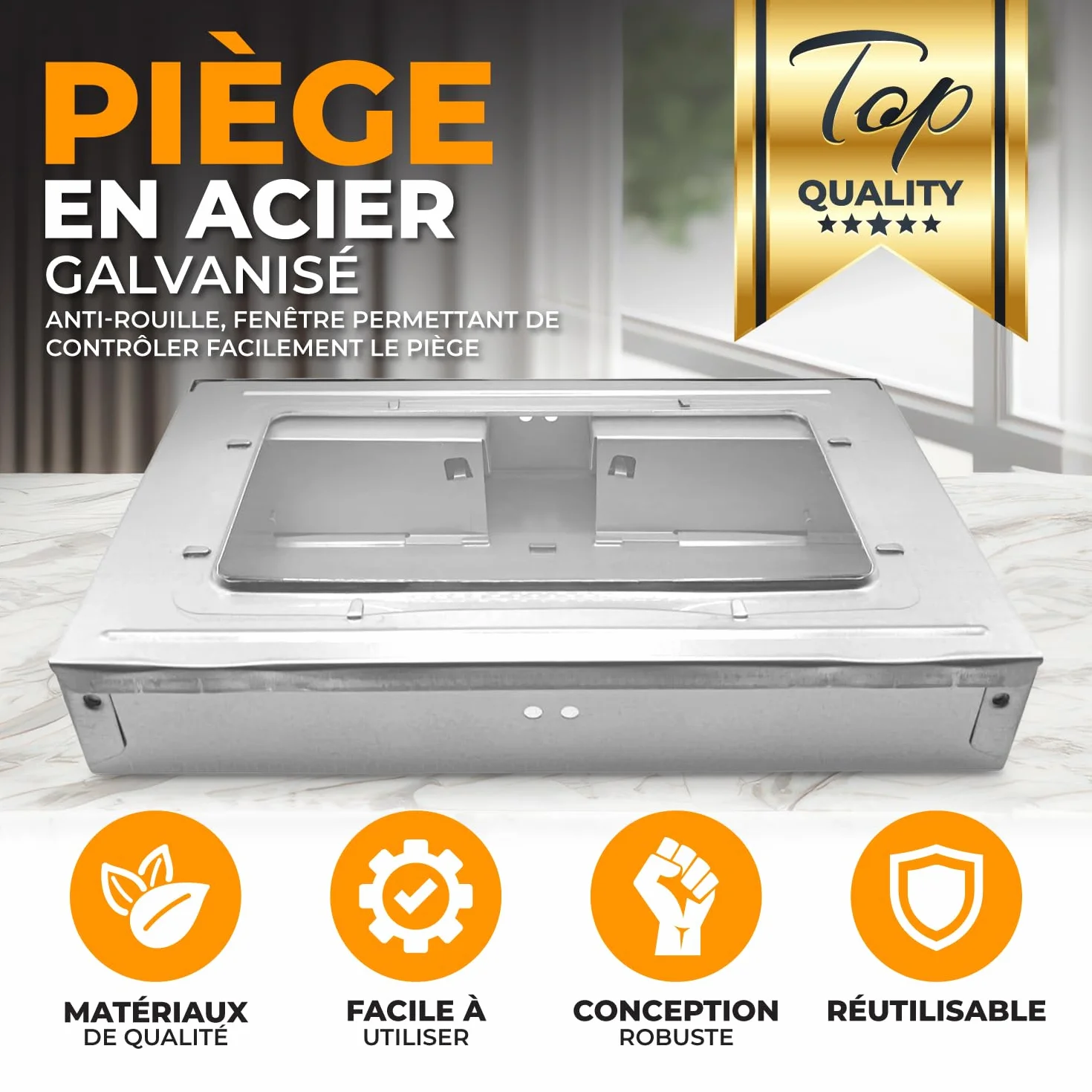 AXELMA Piège à Souris Vivantes Multi-Capture – Attrape Souris sans Tuer en Métal, Sécurisé Enfants Animaux, Réutilisable