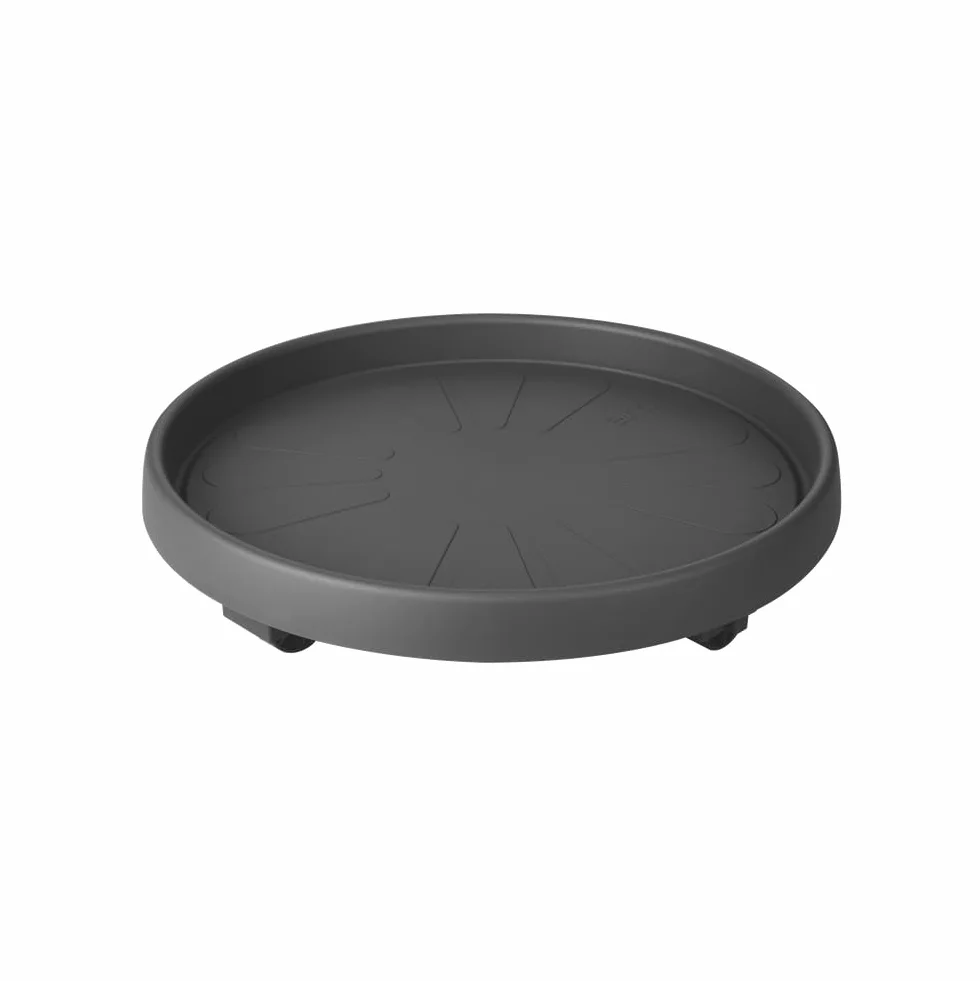 Elho Planttaxi Universel Soucoupe avec Roues, Anthracite, 40 cm