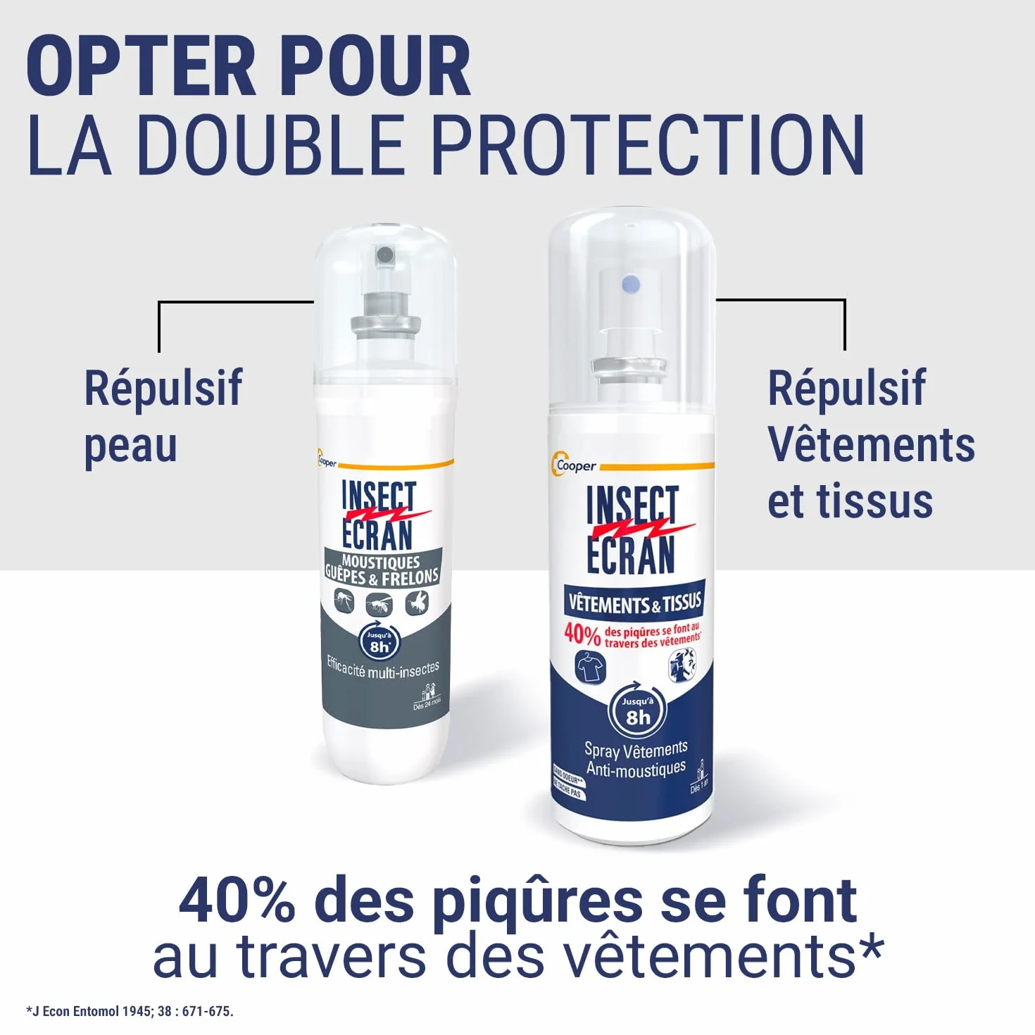 INSECT ECRAN Spray Anti-moustiques 100 ml protection piqûres moustiques guêpes frelons