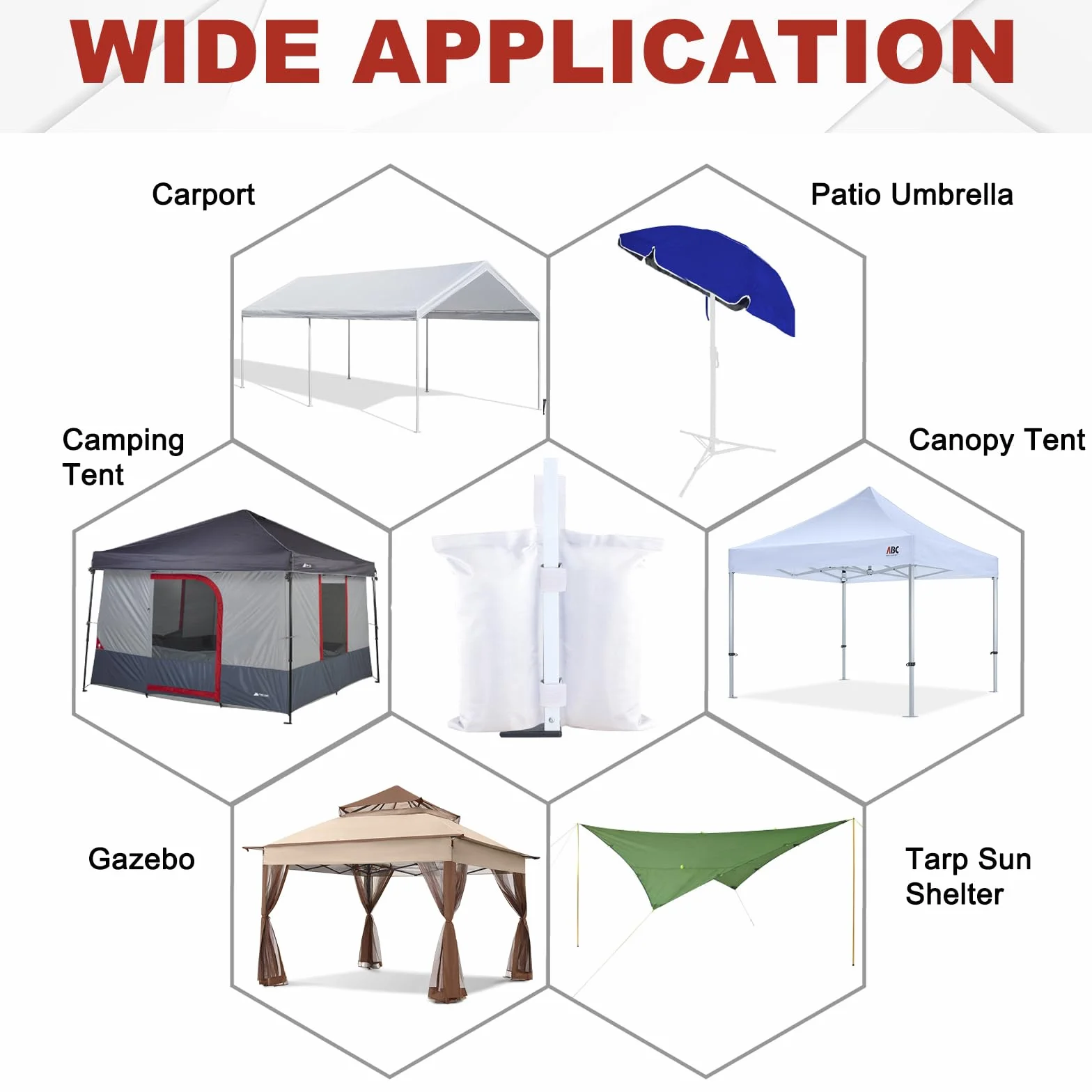 Abccanopy Sacs de Sable pour Tente