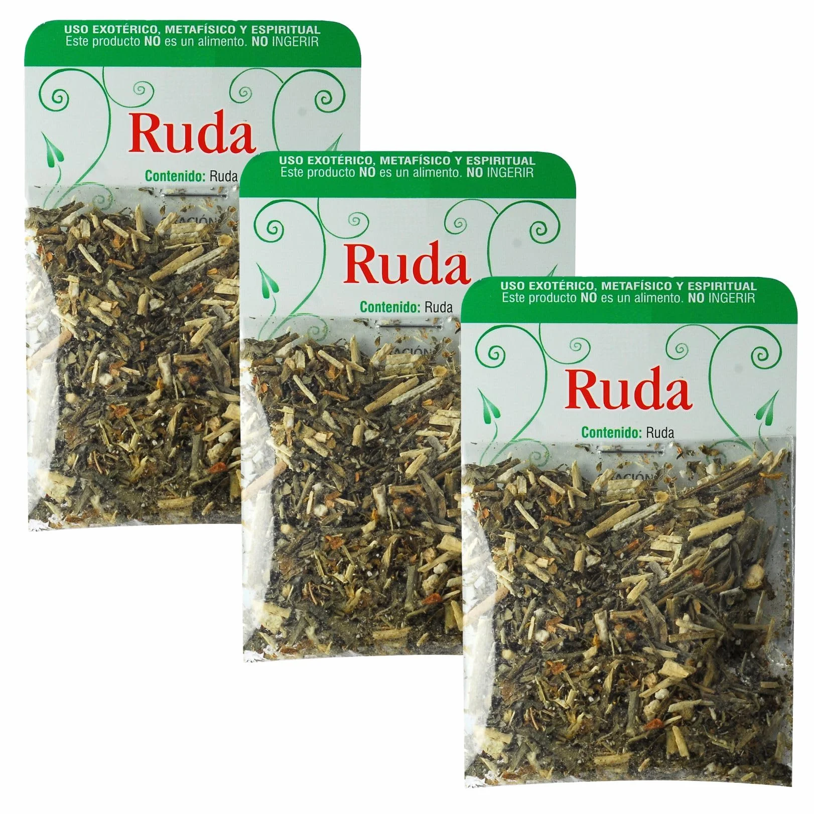Santeria Miraculeuse Lot de 3 Herbes Ésotériques de Ruda Nettoyage Énergétique Protection Spirituelle