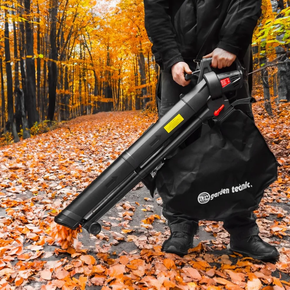 Aspirateur Souffleur Broyeur de Feuilles 3000W 270 km/h Sac 35L Elem Garden