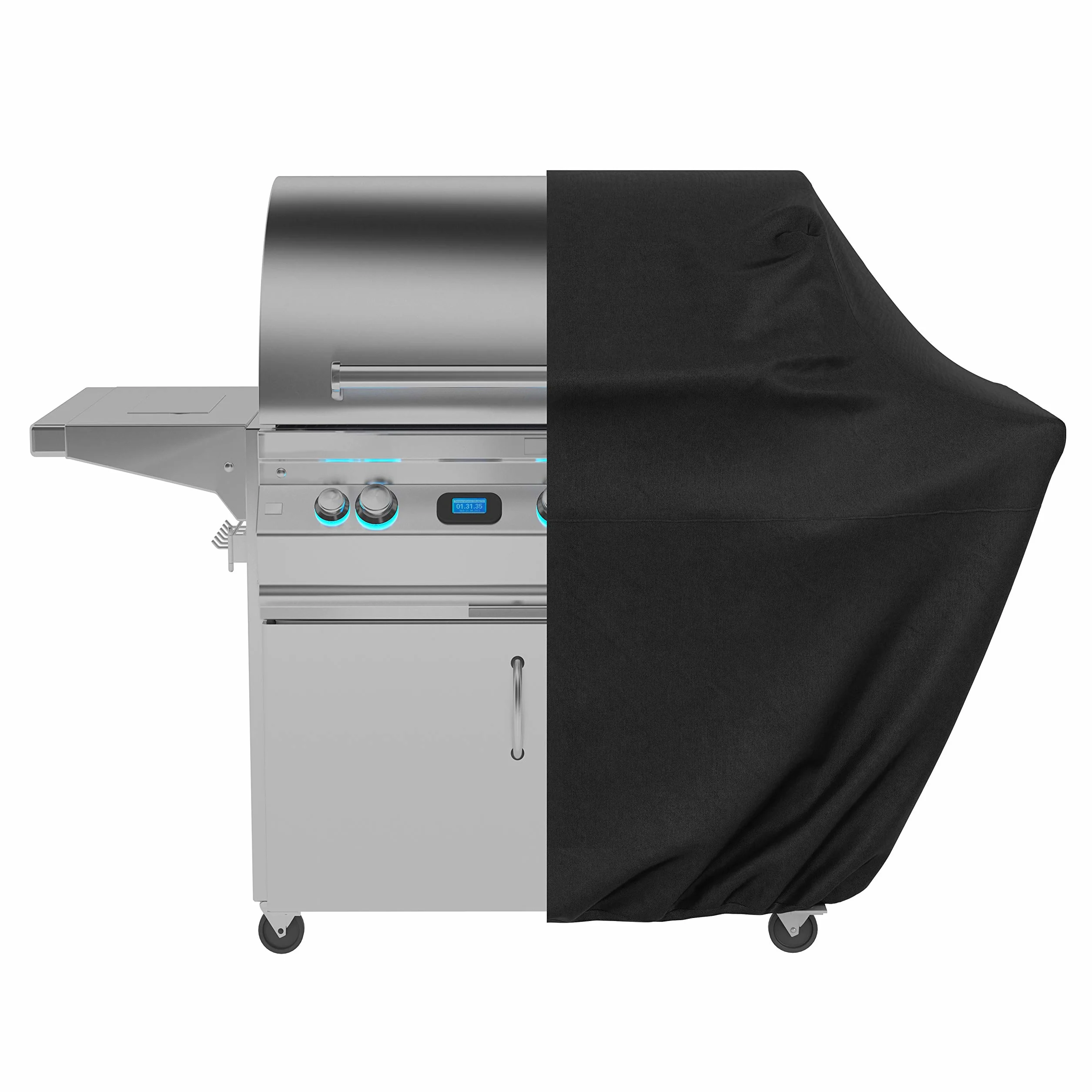 Amazon Basics Housse pour barbecue à gaz, résistante à l'eau, 137 x 57 x 117 cm, Noir