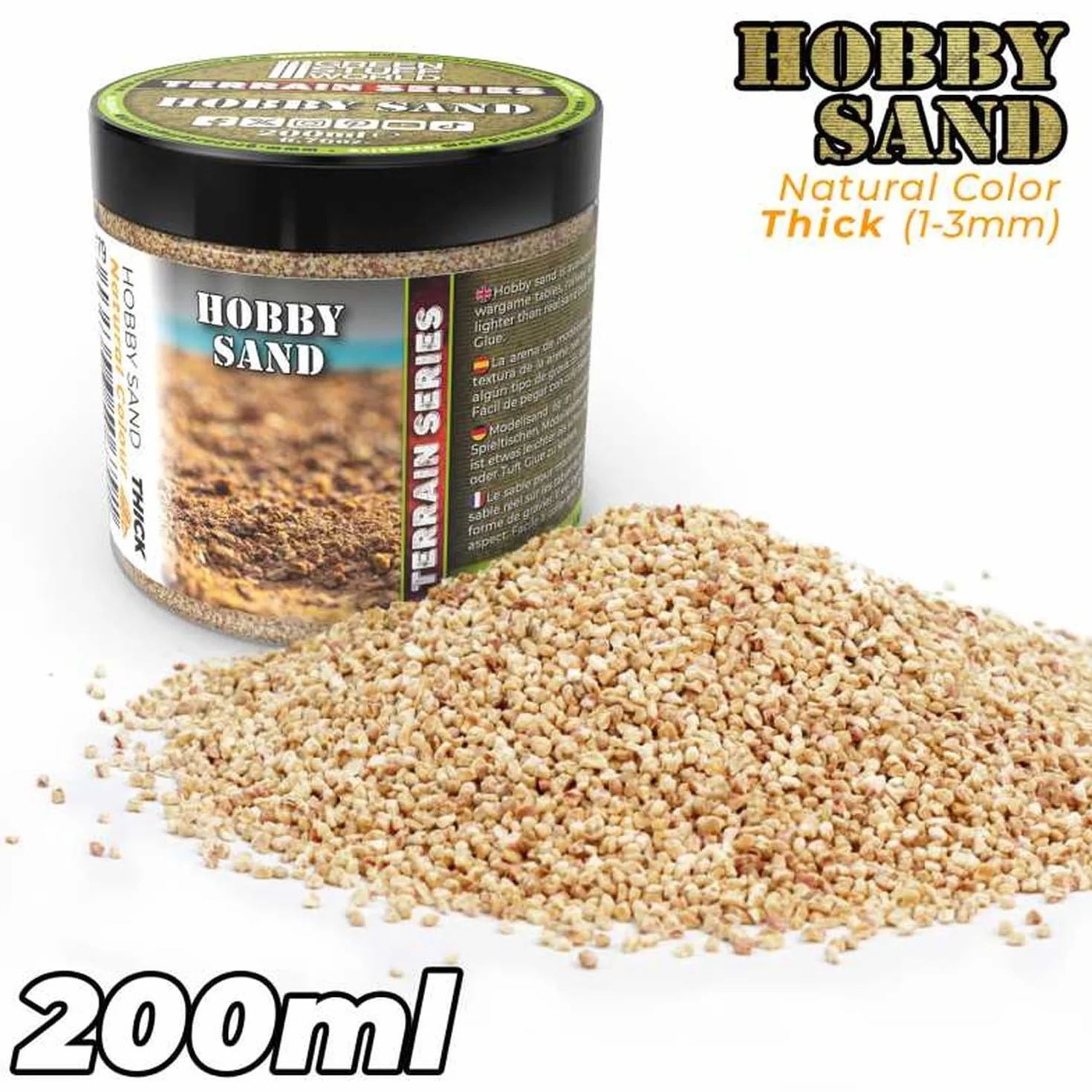 Natural Thick Hobby Sand 200 ml