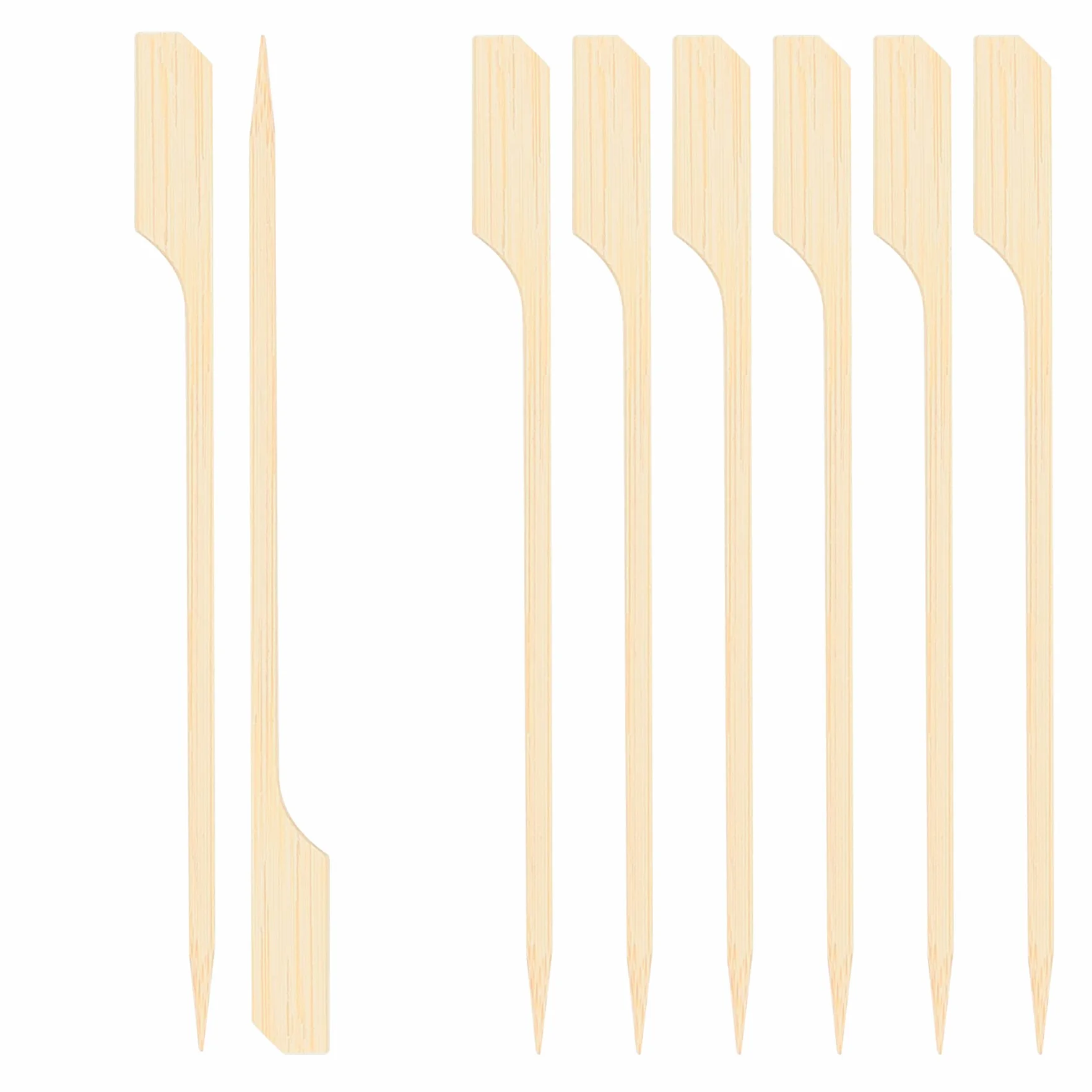 Brochettes en Bambou pour Barbecue 50 Pièces Tailles 12-25cm