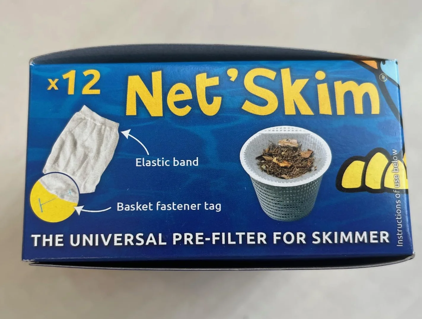 Lot de 36 sachets de Chaussettes pré-Filtre Universel pour Skimmer Piscine et Spa Net Skim