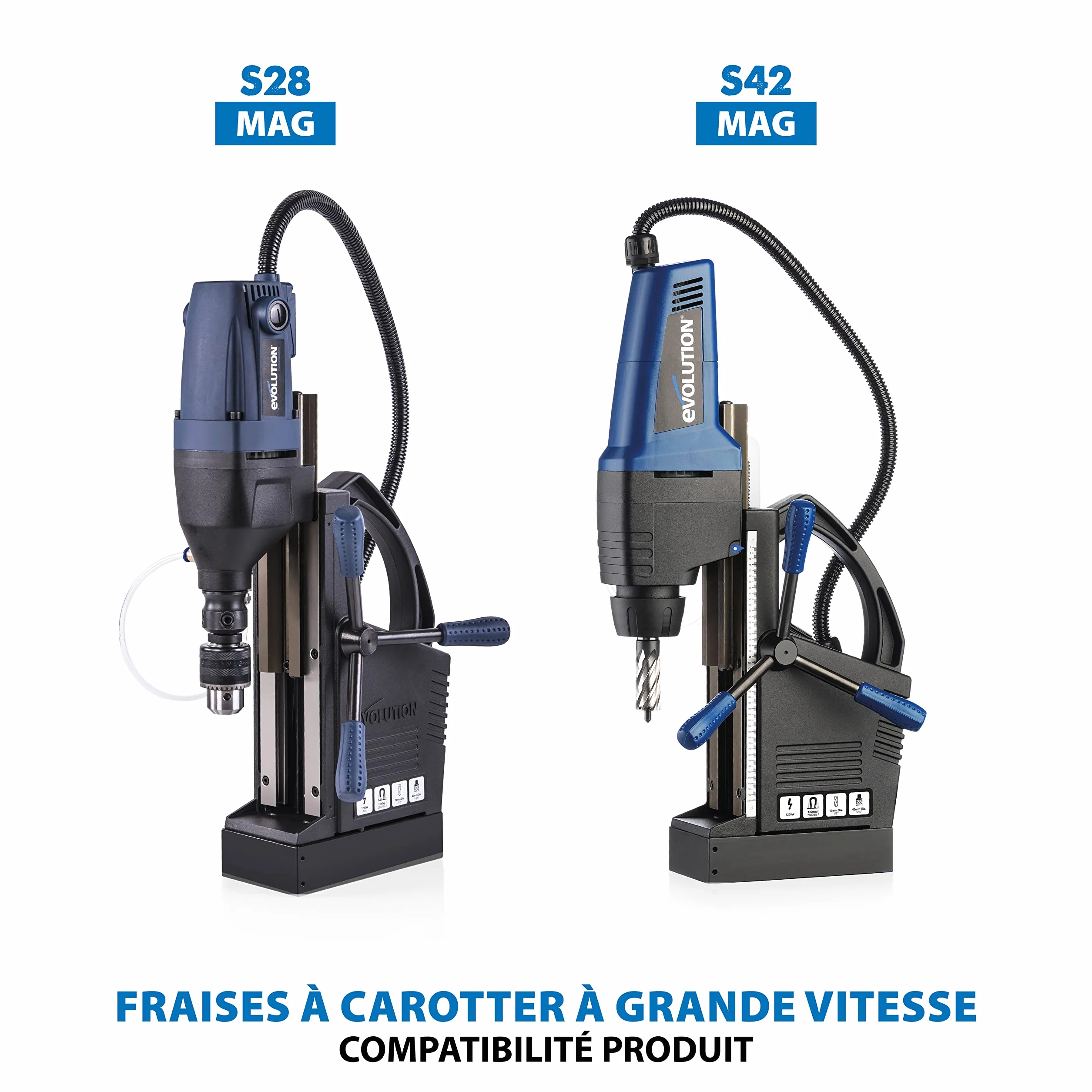Evolution Fraise à Carotter de 14 X 25mm Evolution - Coupe plus Rapidement et a une Durée de Vie plus Longue - Compatible avec Presque Toutes les Perceuses Magnétiques