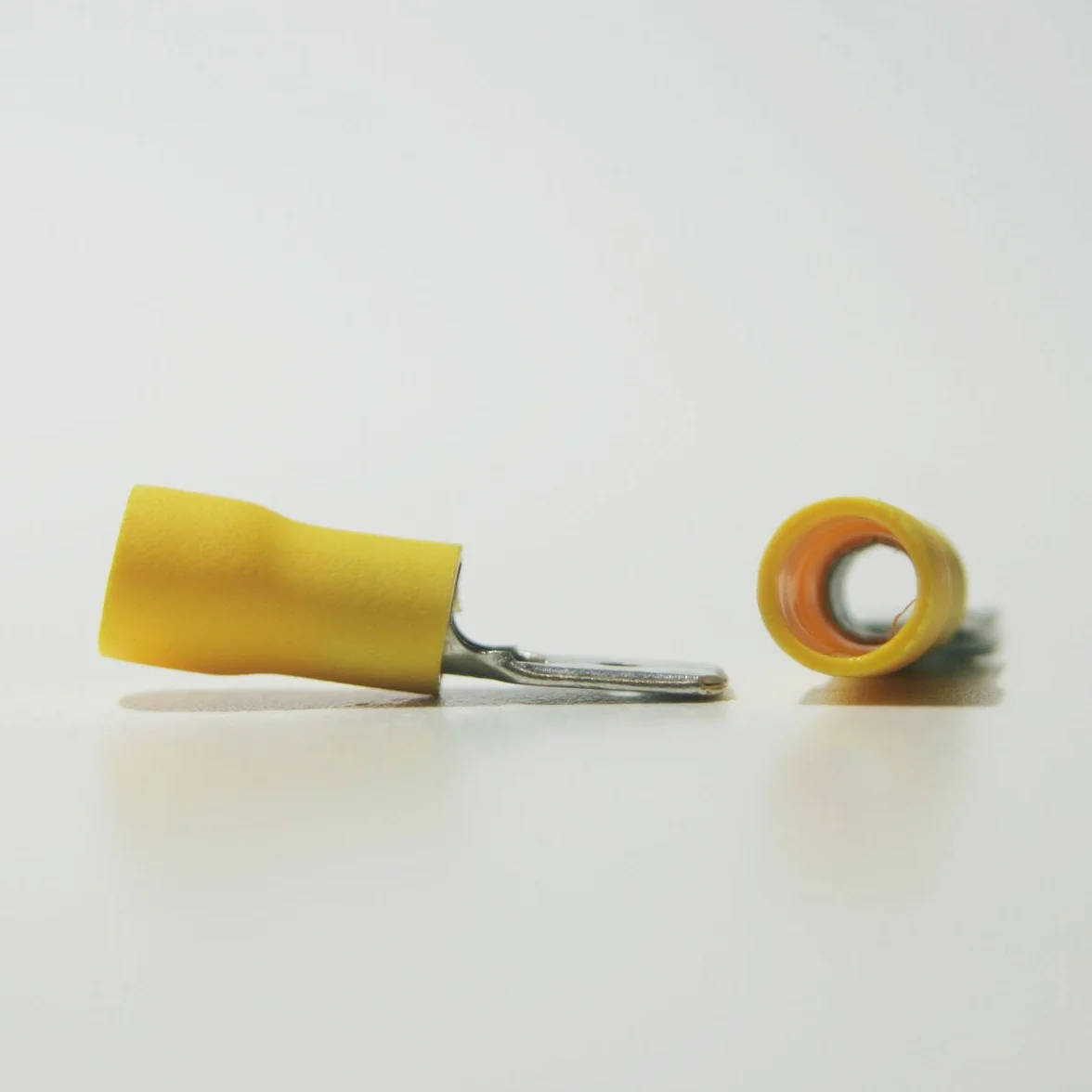 10 x Flachstecker Gelb 6,3x0,8mm / 4,0-6,0mm²