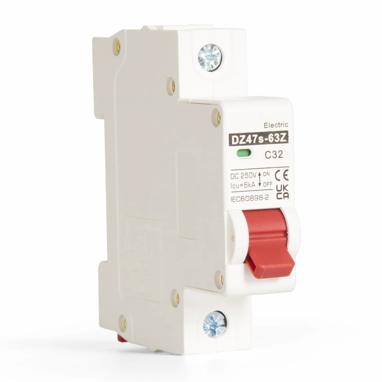 Jadeshay Disjoncteur Miniature 1P Disjoncteur 32A DC 12V-250V Mini Disjoncteur DC Photovoltaique de Protection Contre les Surcharges pour Système PV Solaire