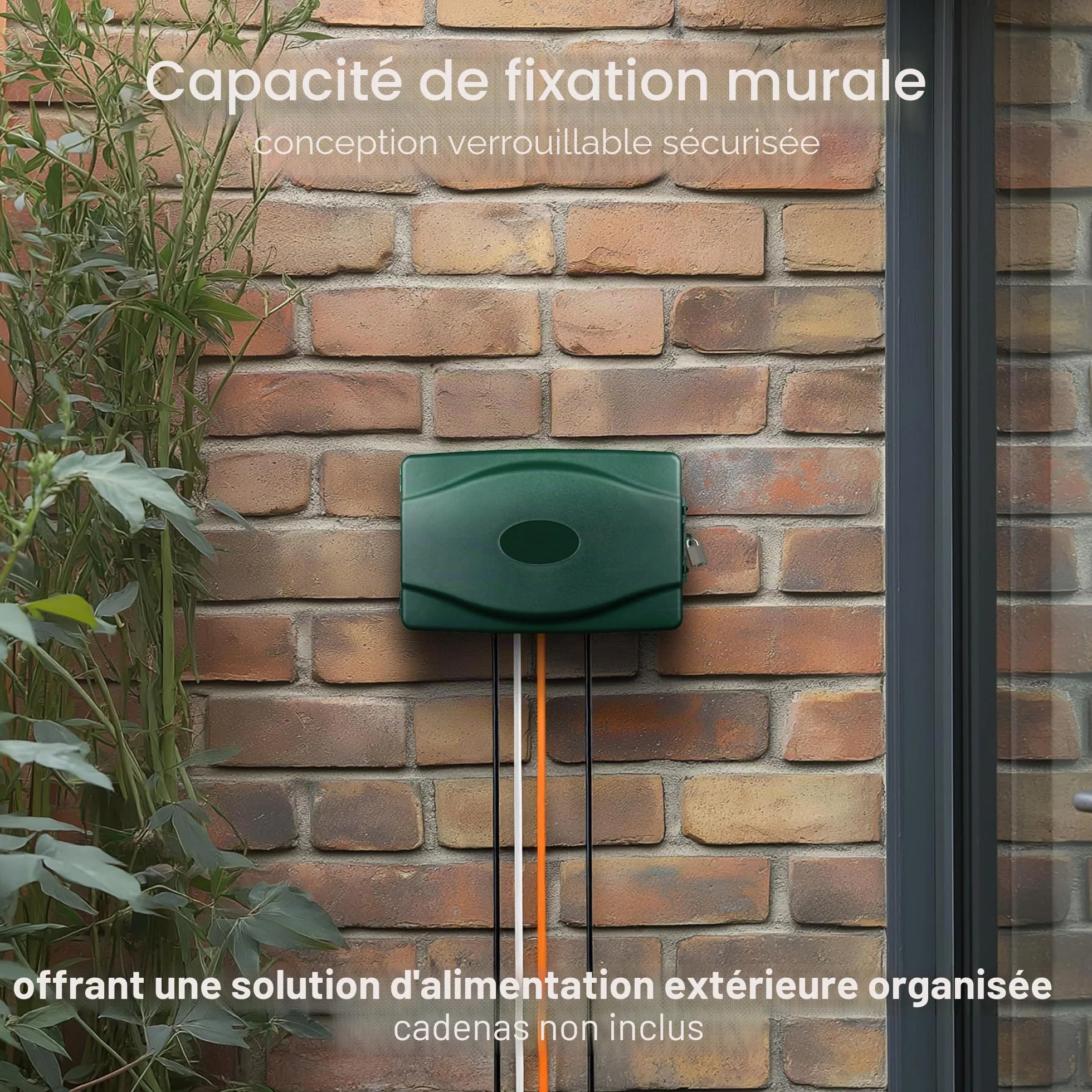 Masterplug Boîte électrique résistante aux intempéries pour l'extérieur - Vert, 345 x 220 x 126,5 mm