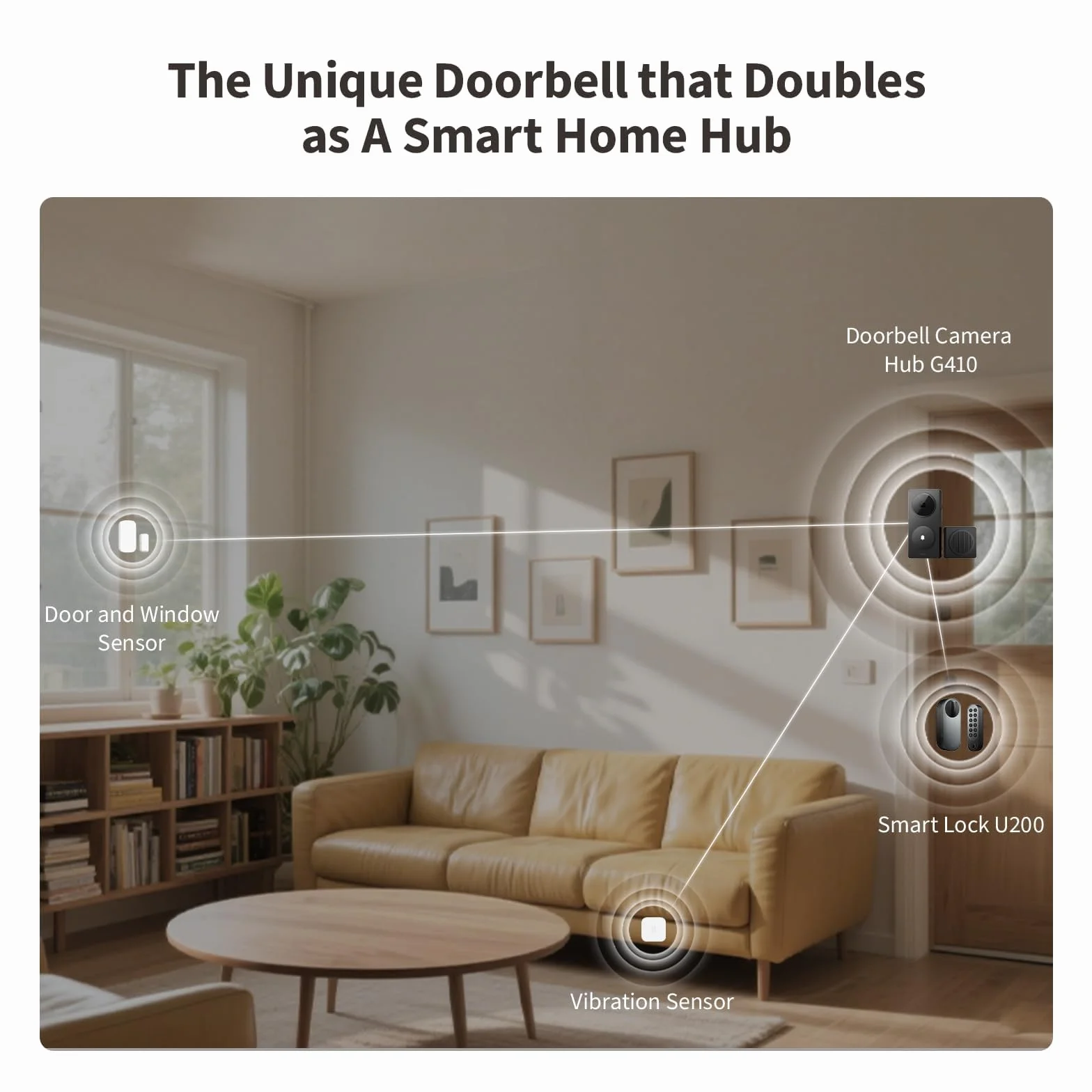 Aqara 2K Sonnette Video Hub G410 avec Carillon, HomeKit Secure Video, Hub Matter Intégré, Wi-FI 2,4G/5GHz, Zigbee et Thread, 4:3, sans Fil/Filaire, Compatible avec Alexa, Google, Home Assistant, Noir