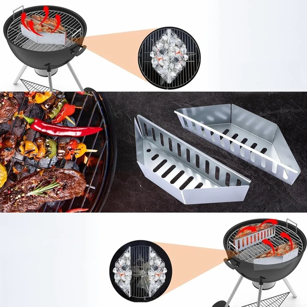 Panier à charbon 38,1 cm pour barbecue Weber Kettle, accessoire jardin 0,6 mm