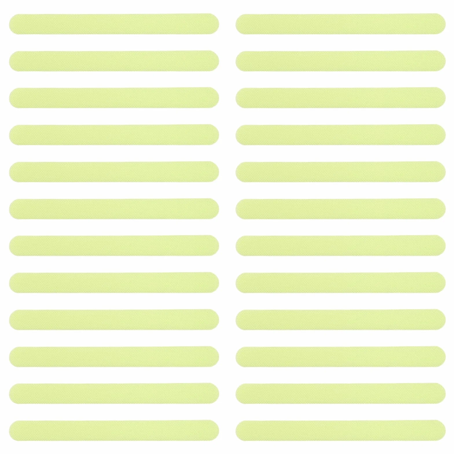 Lot de 24 bandes adhésives antidérapantes phosphorescentes pour marches d'escalier, lits superposés, baignoires, cuisines, piscines - 2 x 20 cm