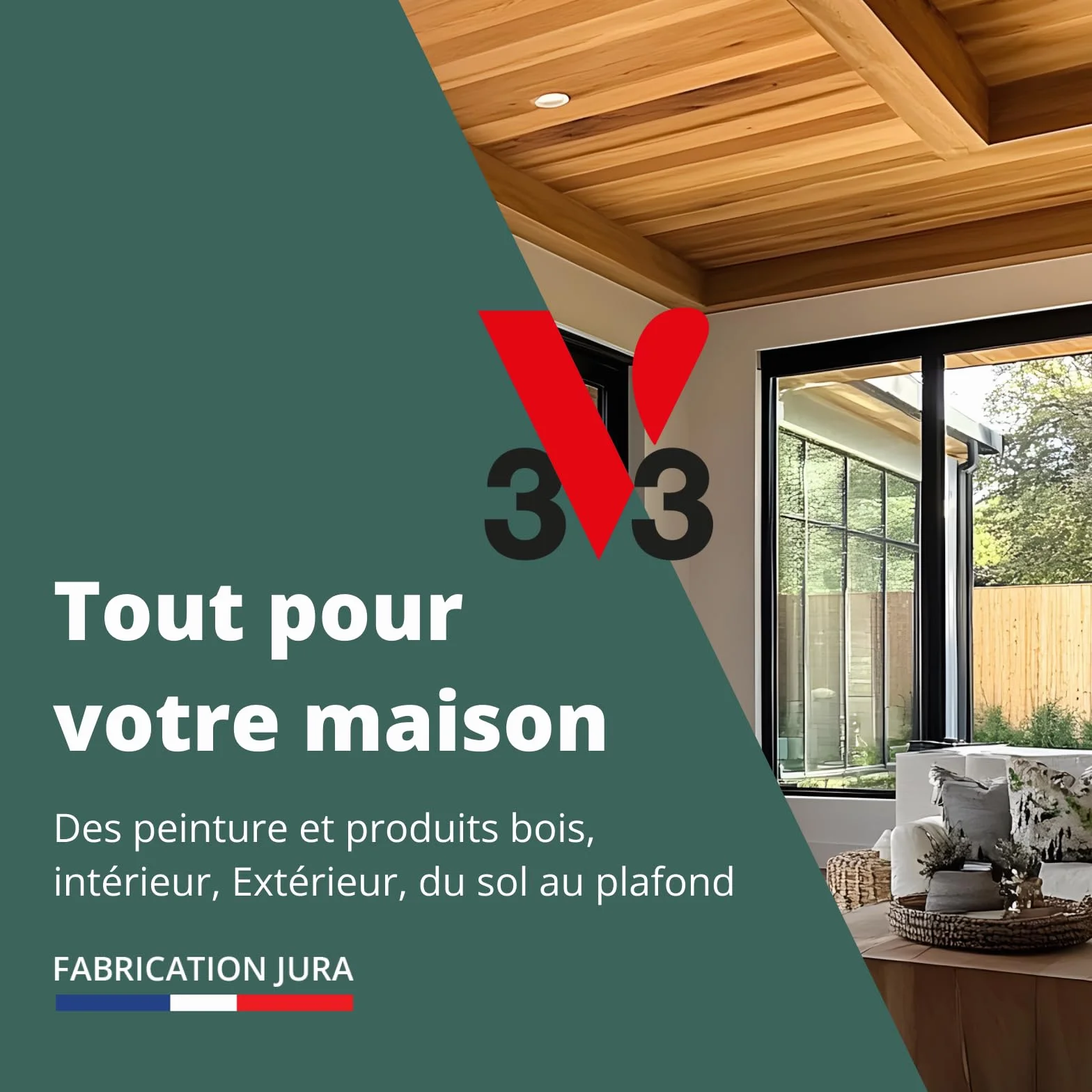 V33 Peinture blanche mur et plafond mat - multi-supports - monocouche - BLANC RENOVATION®, 5L