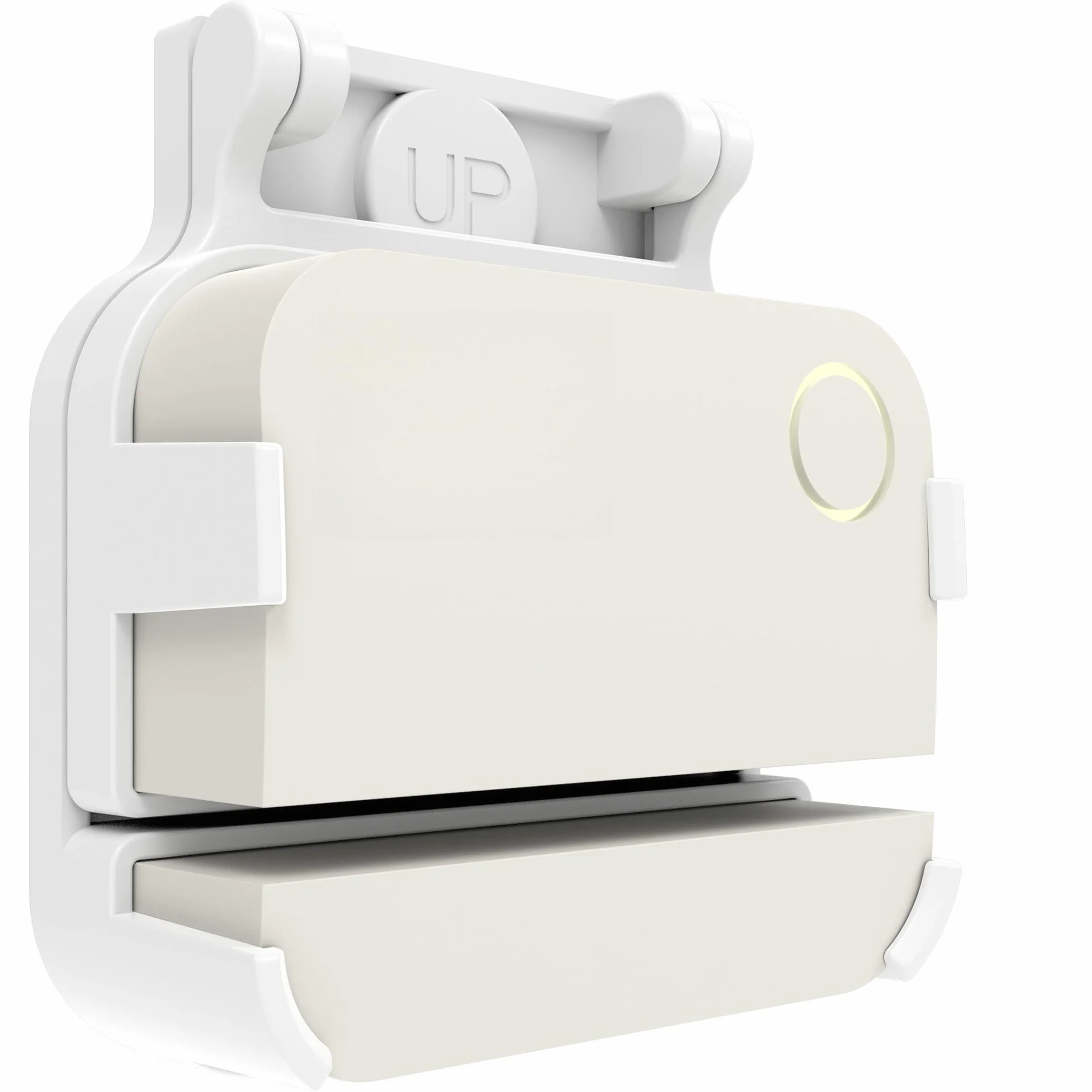 Support de porte de garage pour capteur de contact Ring Alarm 2e génération – Montage blanc avec clip à pression et vis – Installation sécurisée et facile, accessoire compatible Ring (1