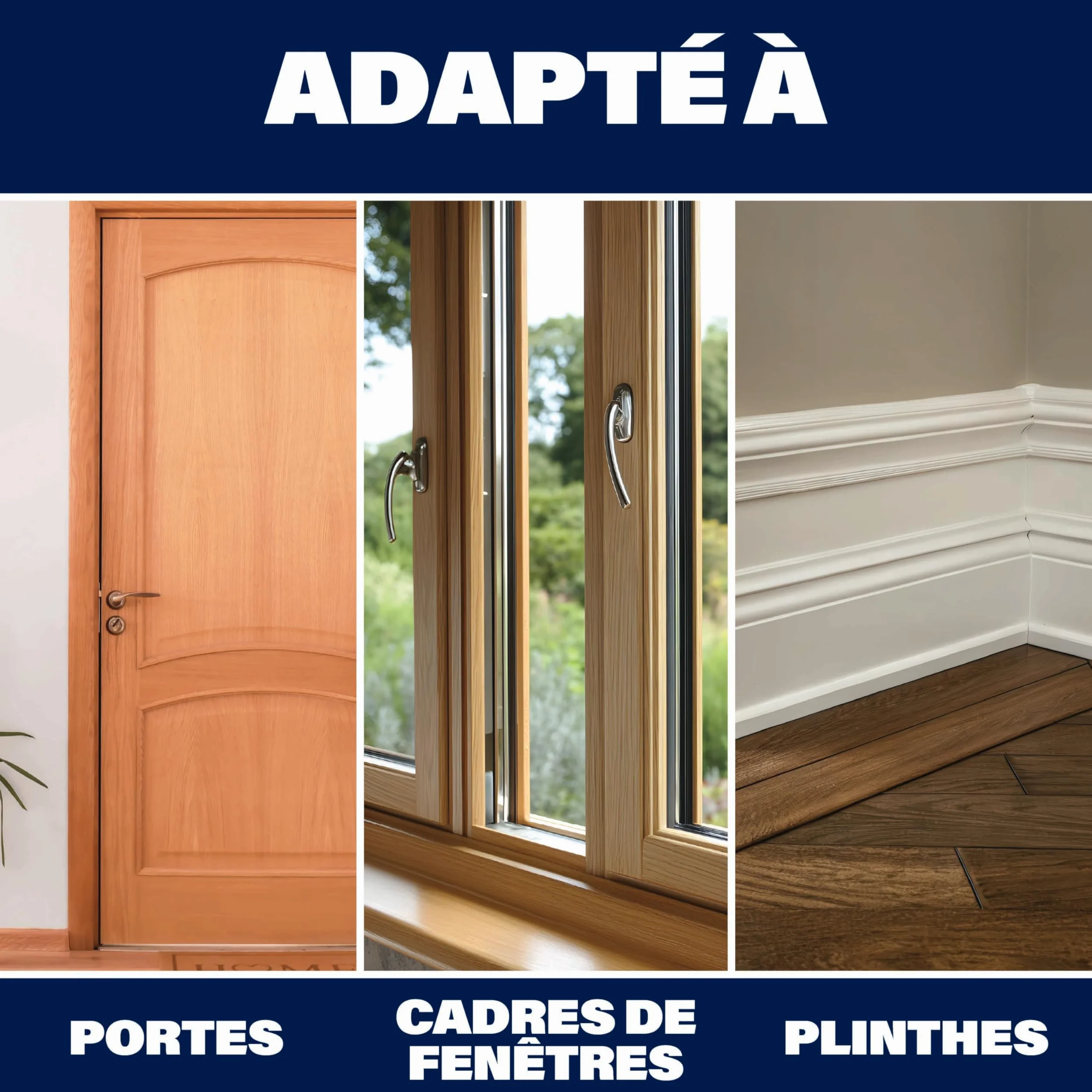 Bartoline Ready Mixed Wood Filler White 1 kg, Mastic Durable et Facile à Utiliser pour Les Réparations de Bois à l'Intérieur et à l'Extérieur