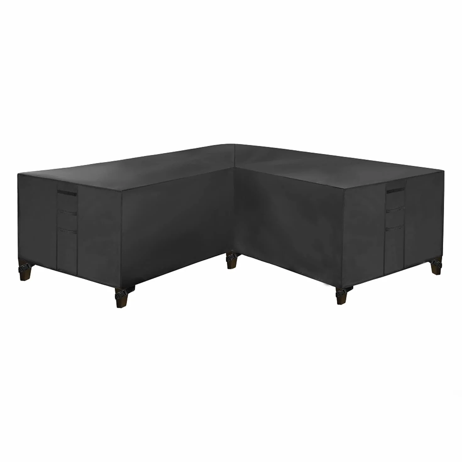 Housse Canapé Jardin Imperméable 420D Tissu Oxford Extérieur 250x250x100cm Noir