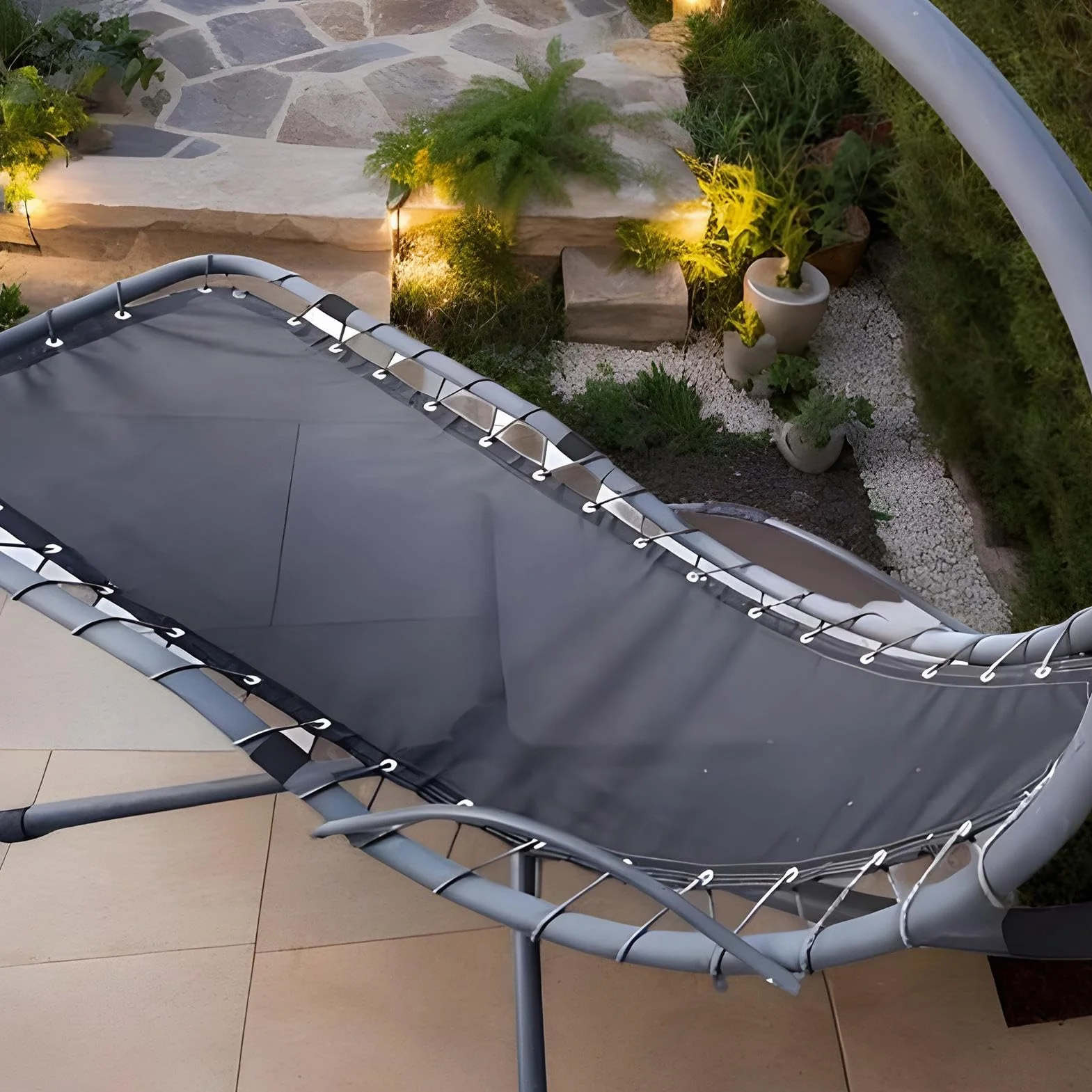Tissu de Remplacement pour Chaise Suspendue - Housse Résistante à l'usure pour Extérieur Patio