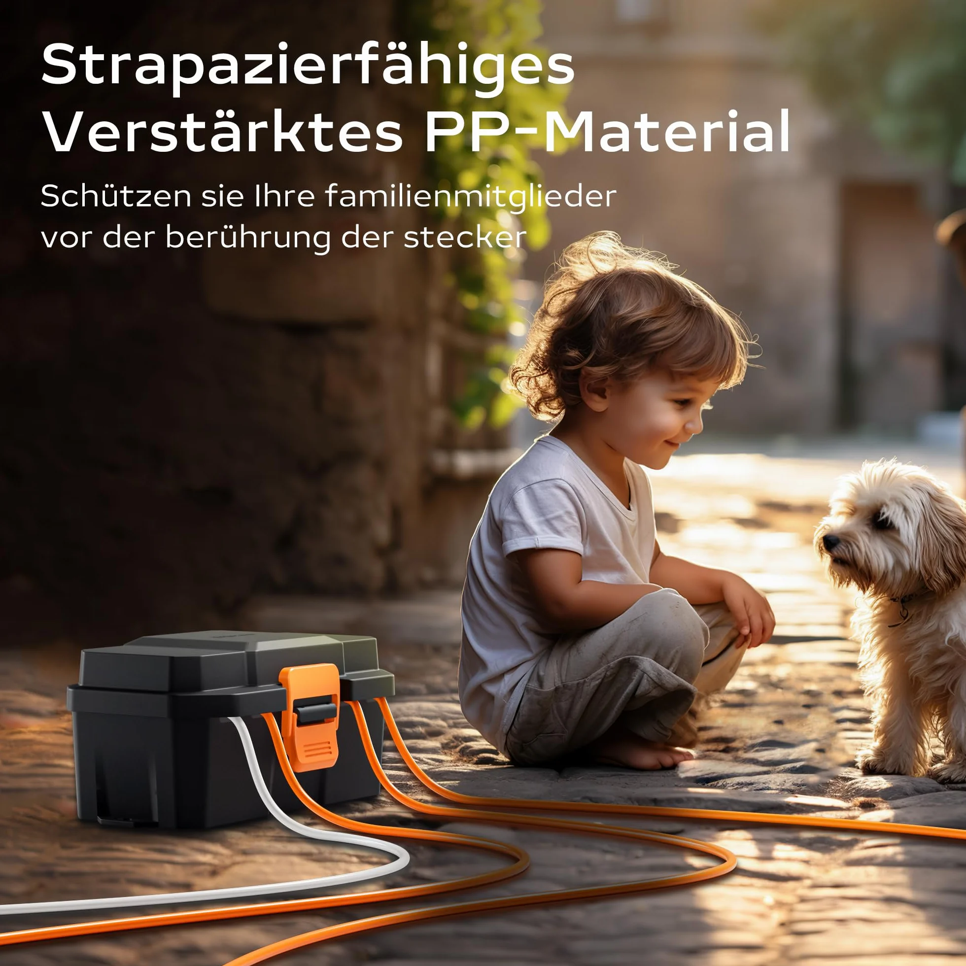 Diivoo Boite Etanche Electrique Exterieur (27,3 x17x13,3 cm), Protection de Prise, Protection de Rallonge électrique Résistante aux Intempéries, pour Multiprise, Minuteries, Lumières de Noël, Noir