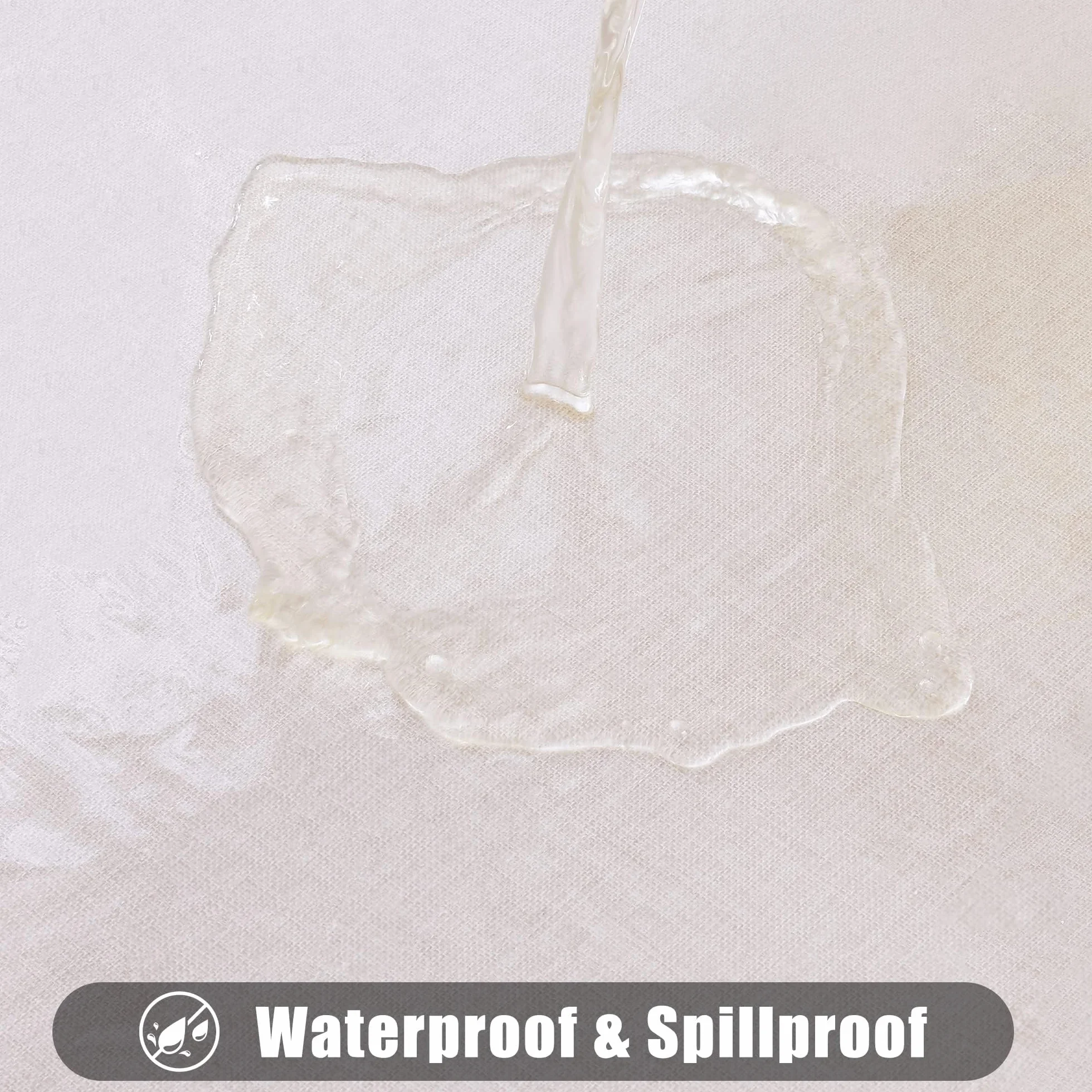 Nappe en PVC Transparente Rectangulaire 0.13 mm Imperméable Protection de Table Anti-Graisse 140 x 260 cm
