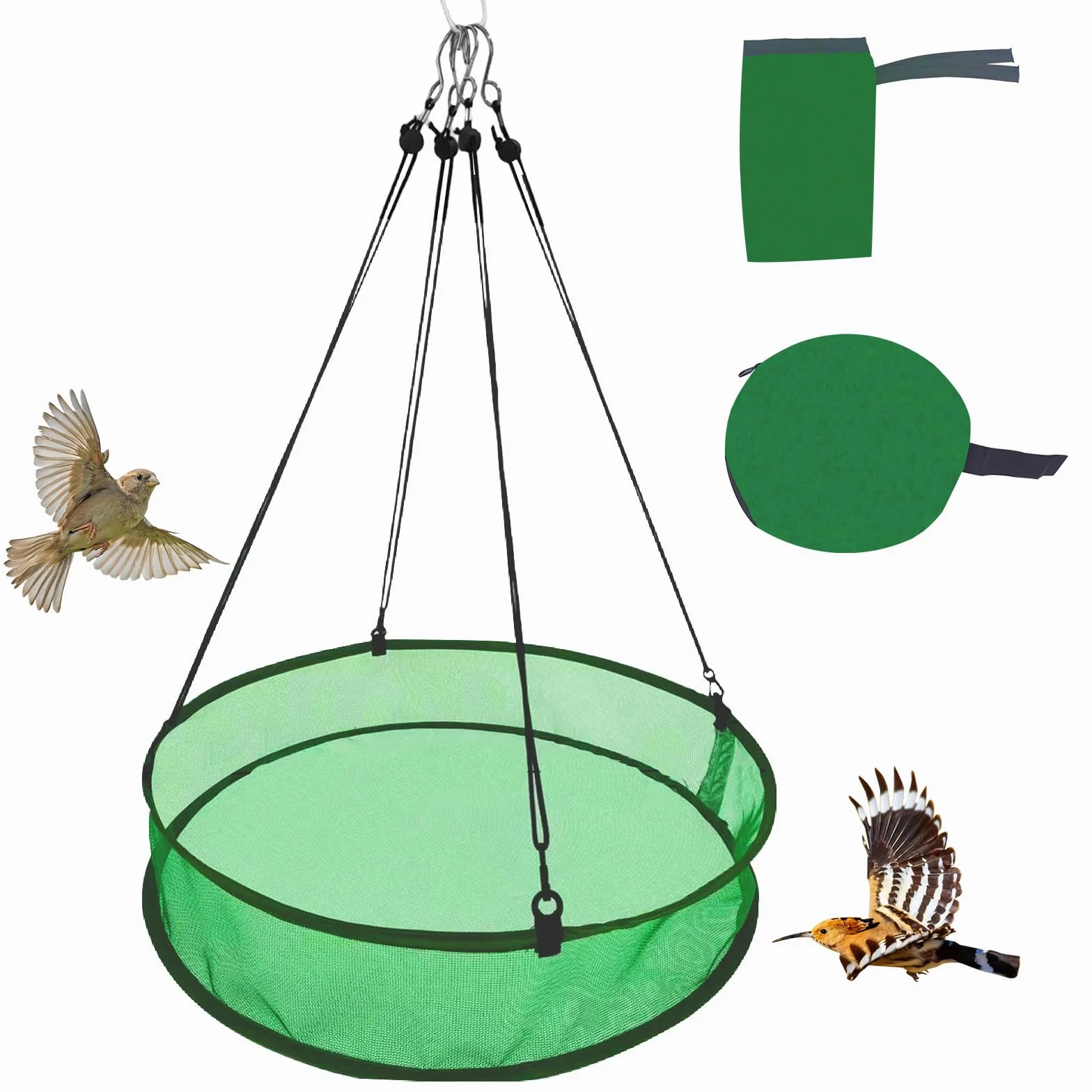 Plateaux attrape-graines pour oiseaux 50,8 cm Lot de 2 pour mangeoires extérieures