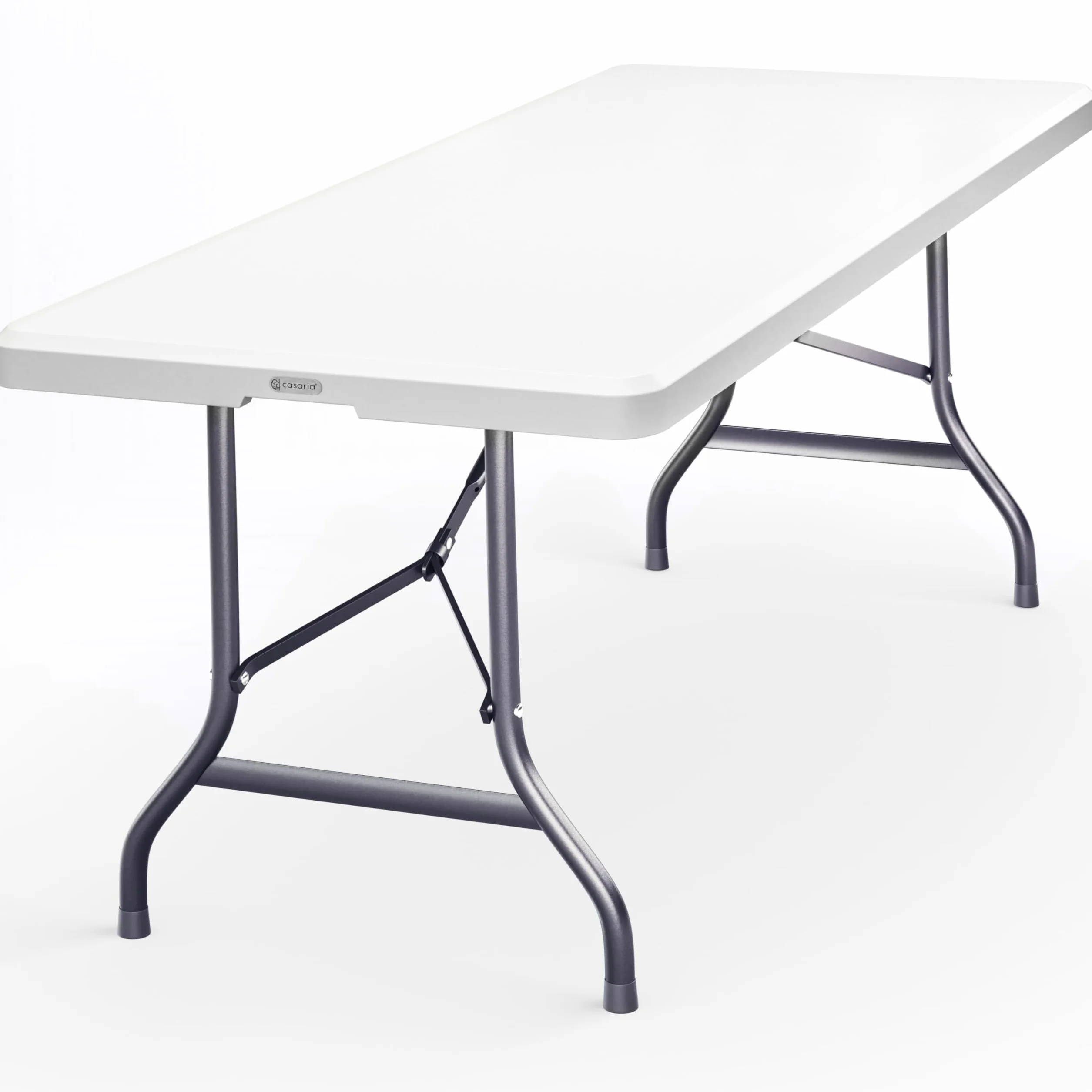 Casaria Table de Camping Pliante Plastique rectangulaire 8 Personnes intérieur extérieur